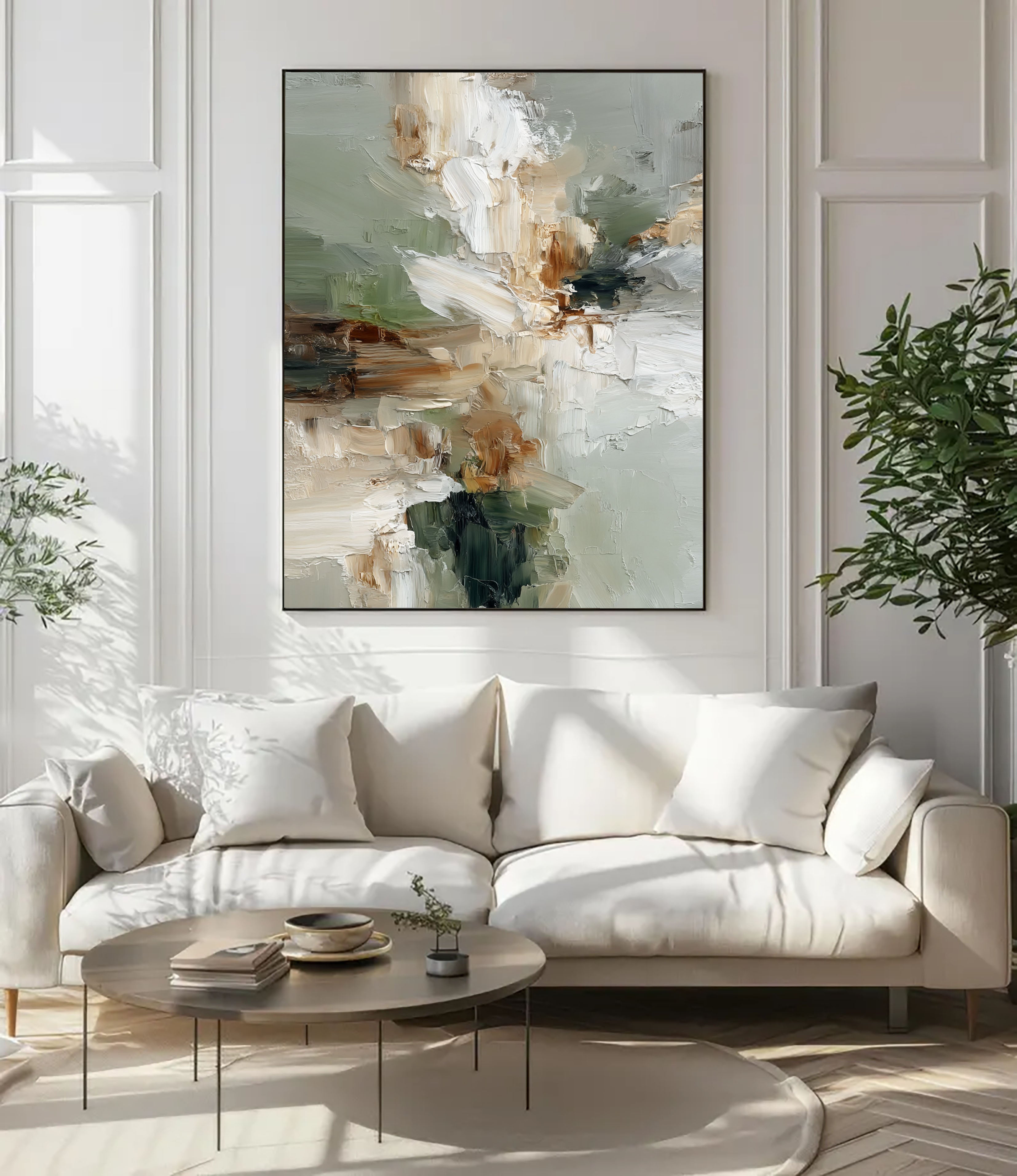 Textured Abstract Serenity | Sage Blend