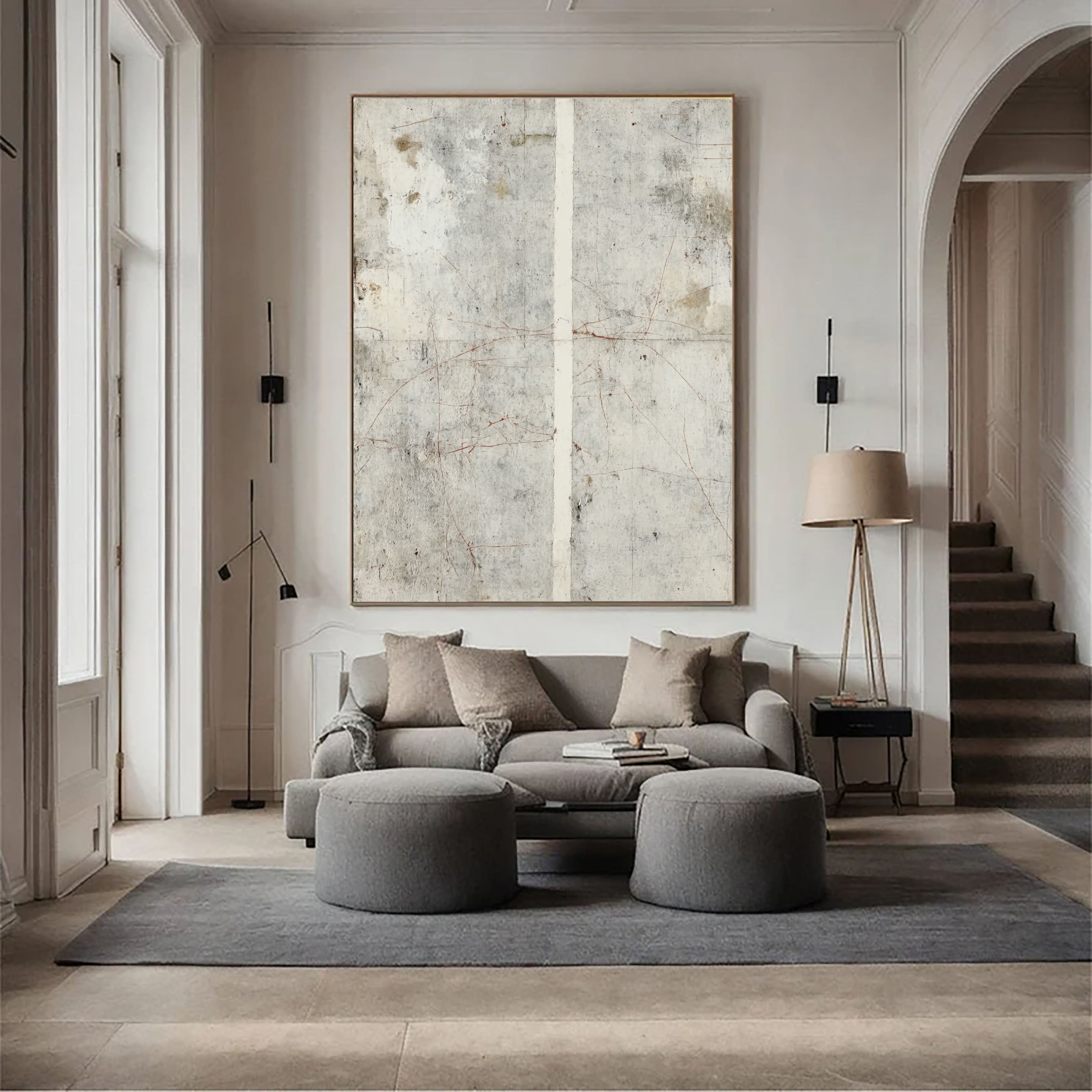 Textured Minimal Nuance | Gray Vein