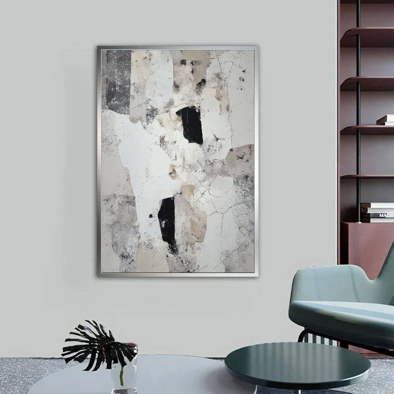 Textured Cracked Minimalism | Gray Patch