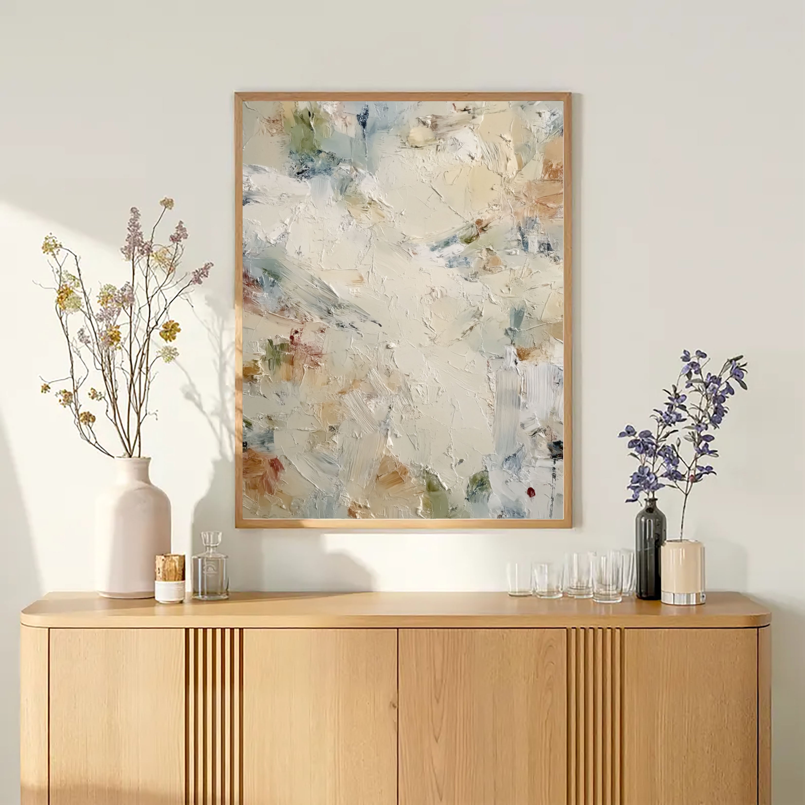 Textured Abstract Whimsy | Beige Blend