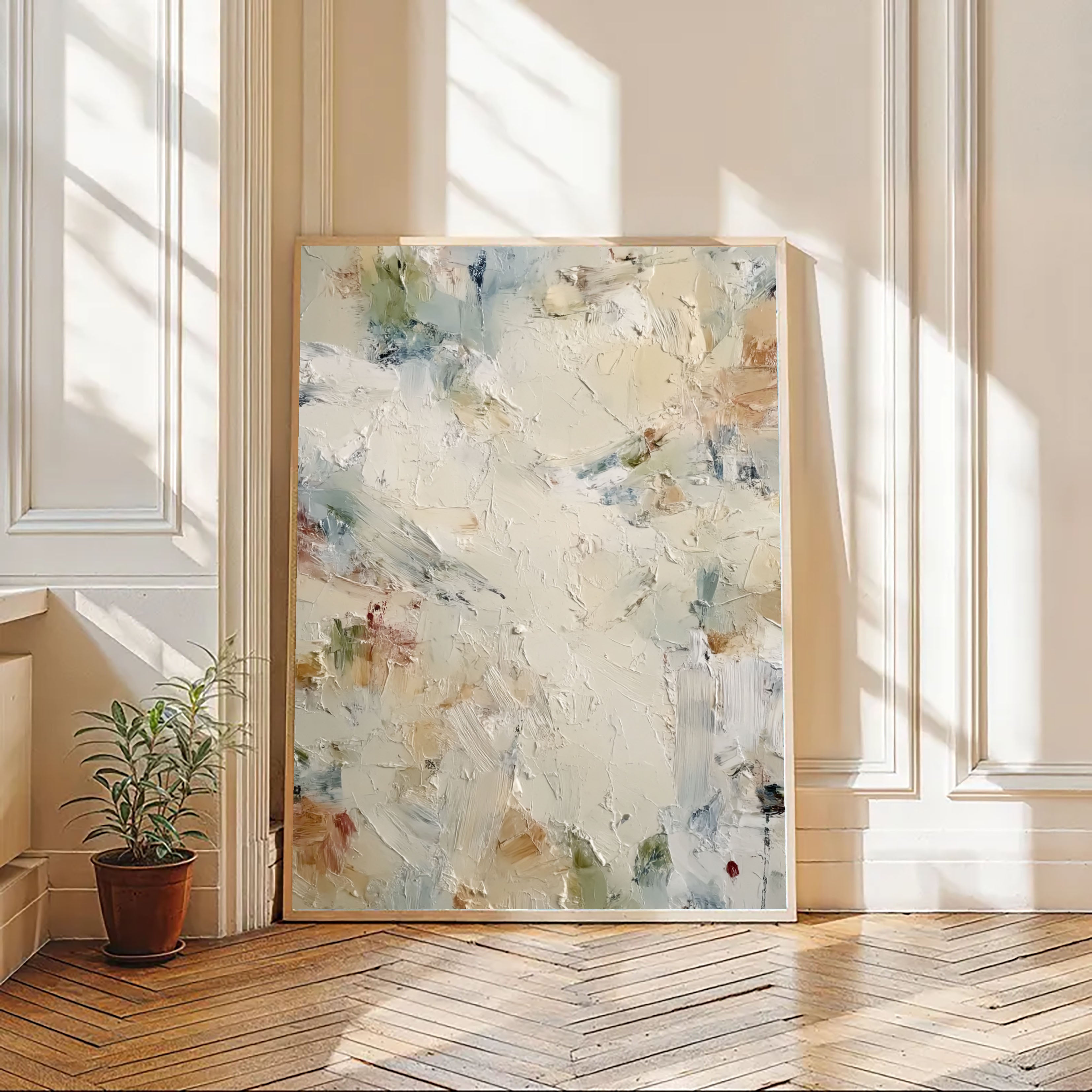 Textured Abstract Whimsy | Beige Blend