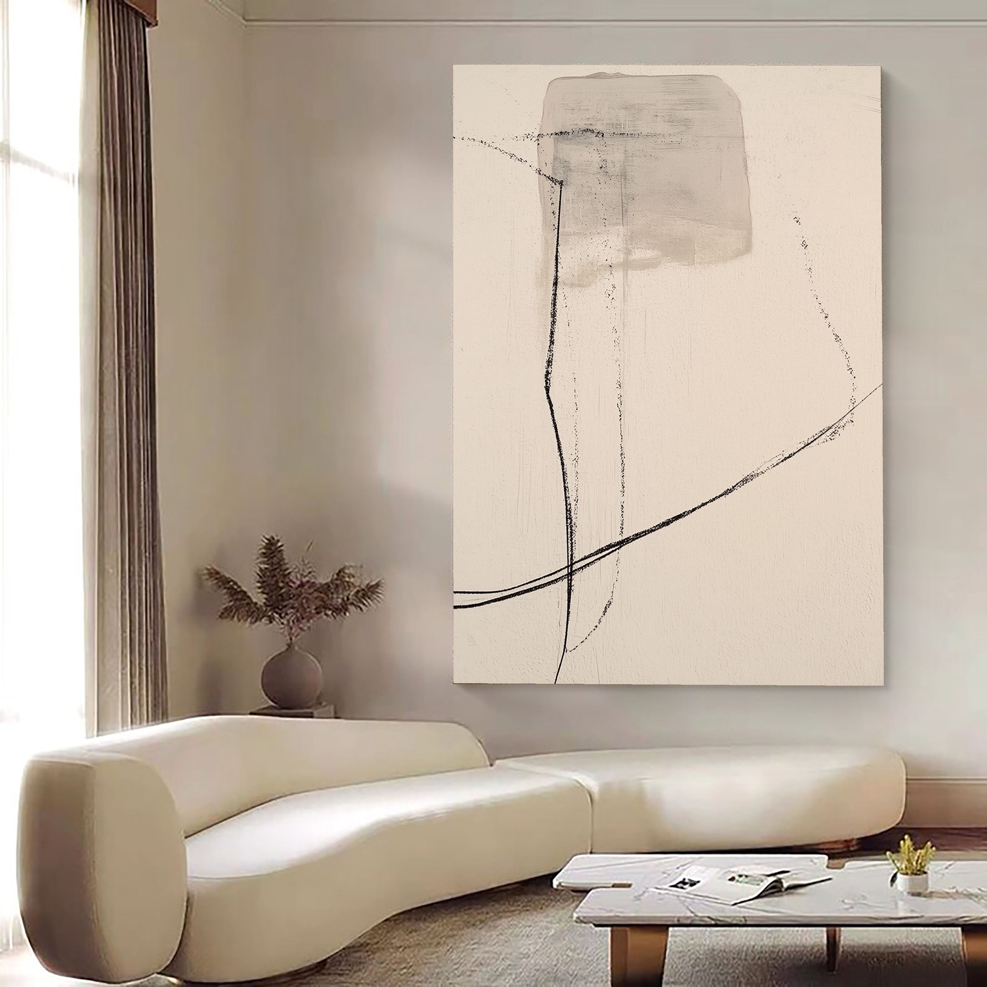 Abstract Line Grace | Soft Shadow