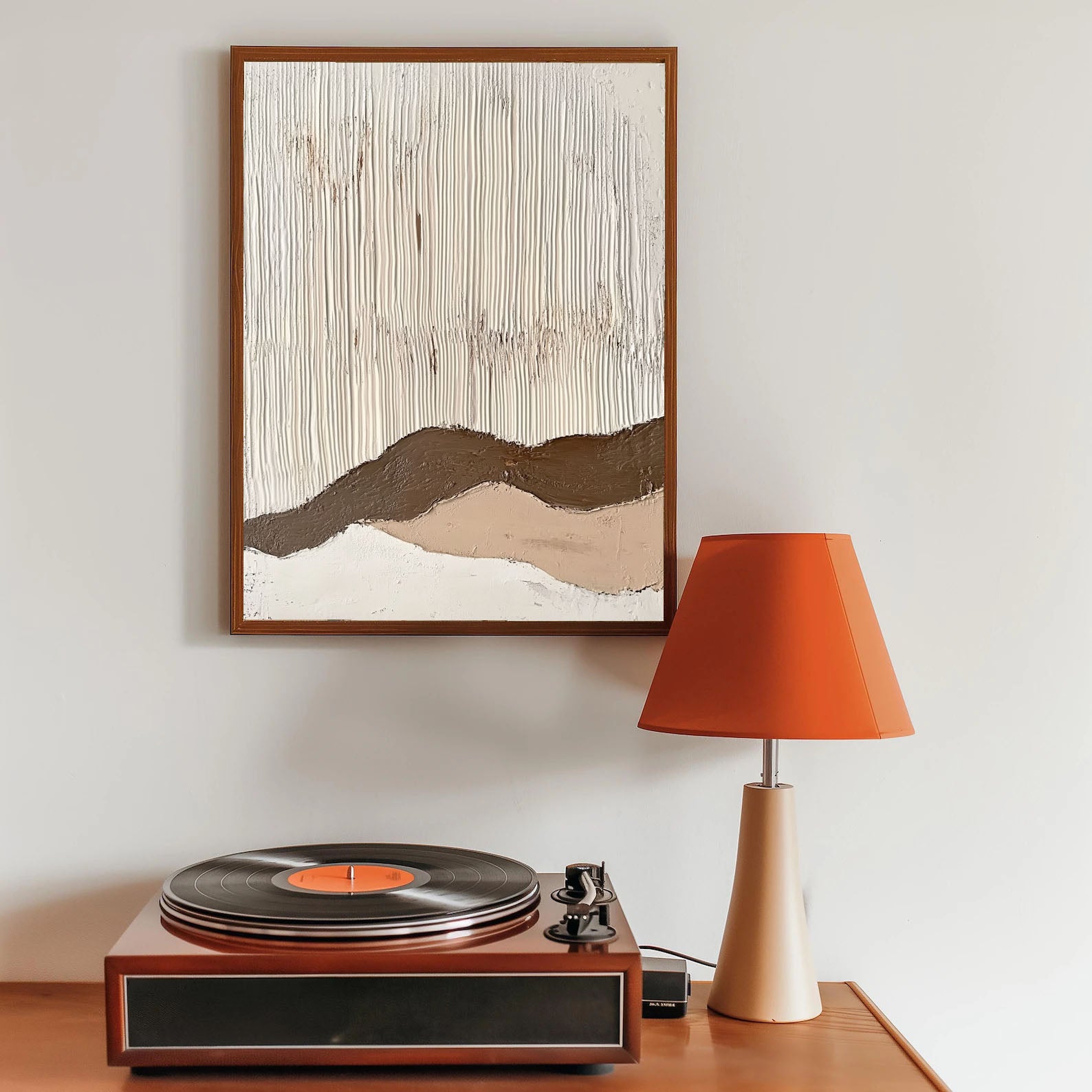 Textured Linear Peaks | Earth Tones