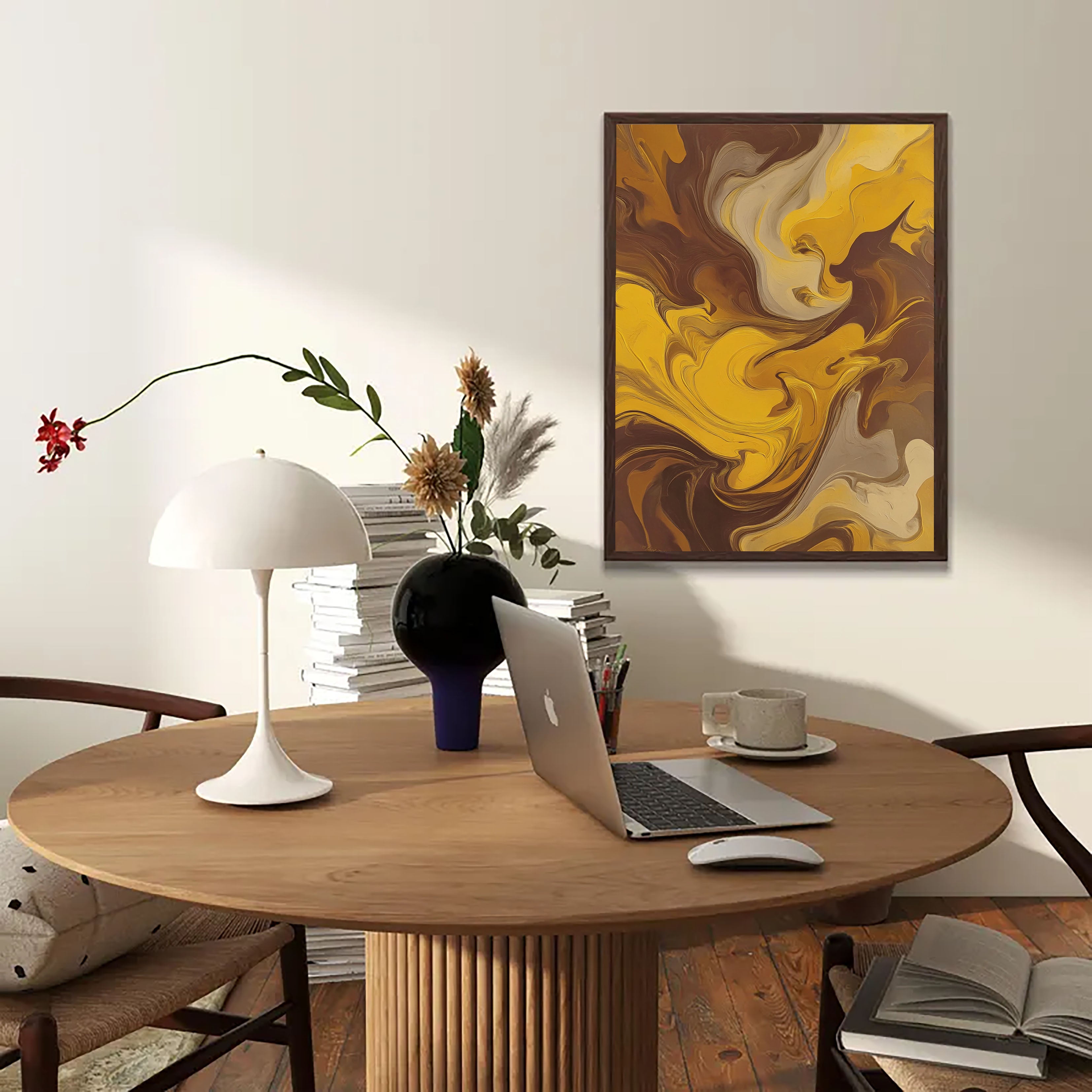 Textured Golden Surge | Amber Hues