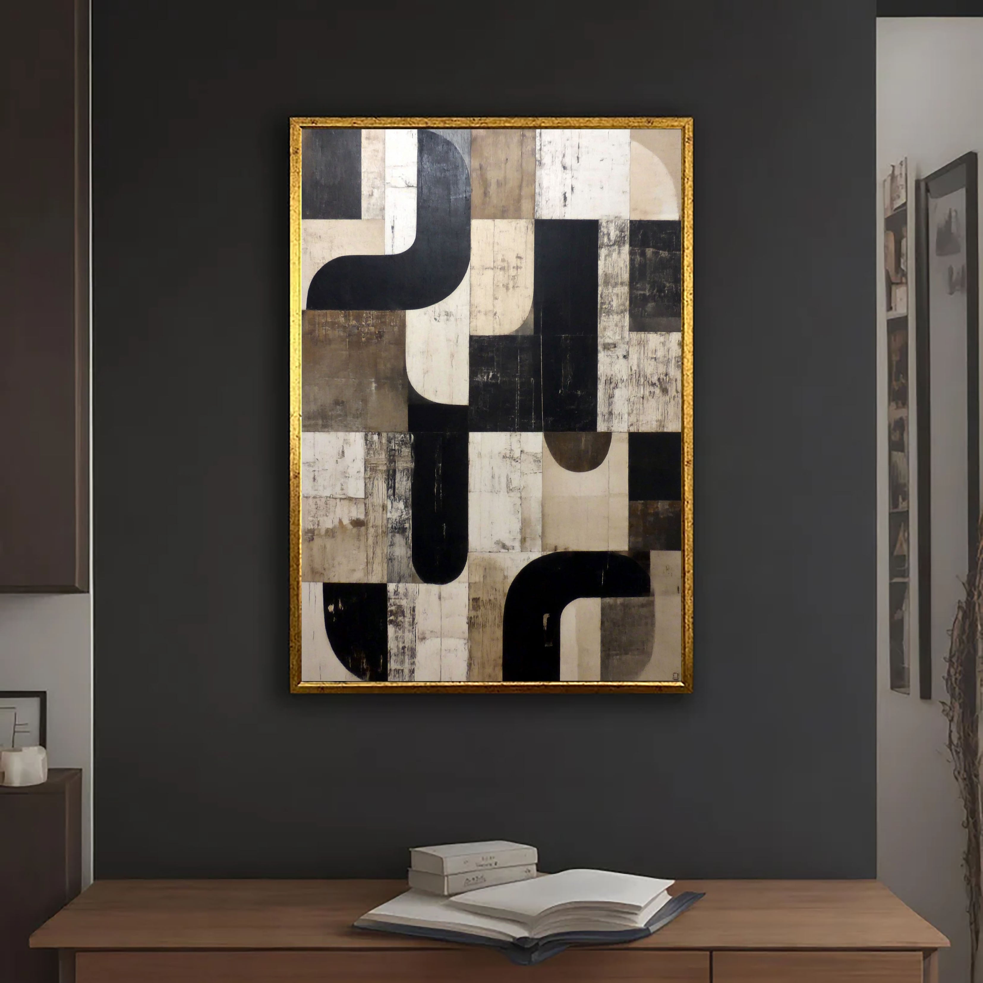 Textured Geometric Chic | Neutral Curve