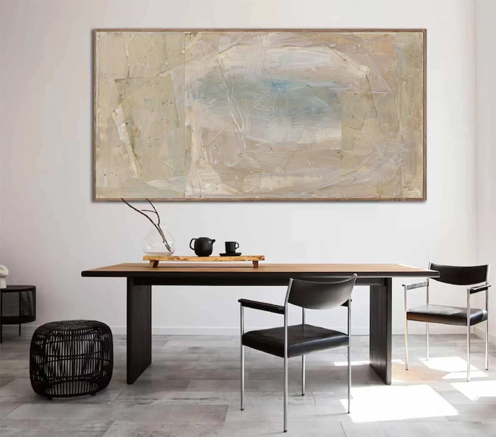 Layered Neutral Serenity | Soft Blue Hues