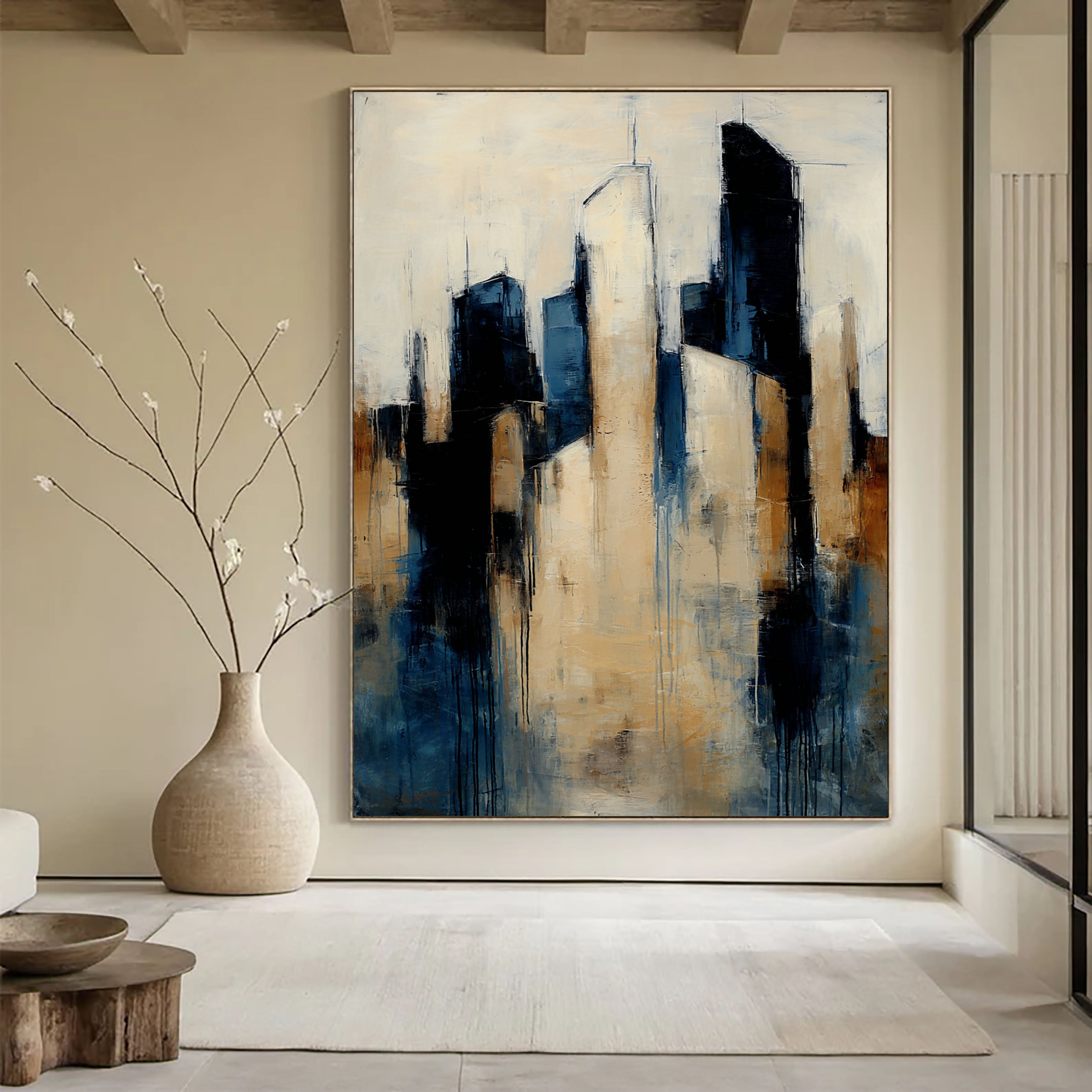 Textured Urban Reflections | Indigo Ivory