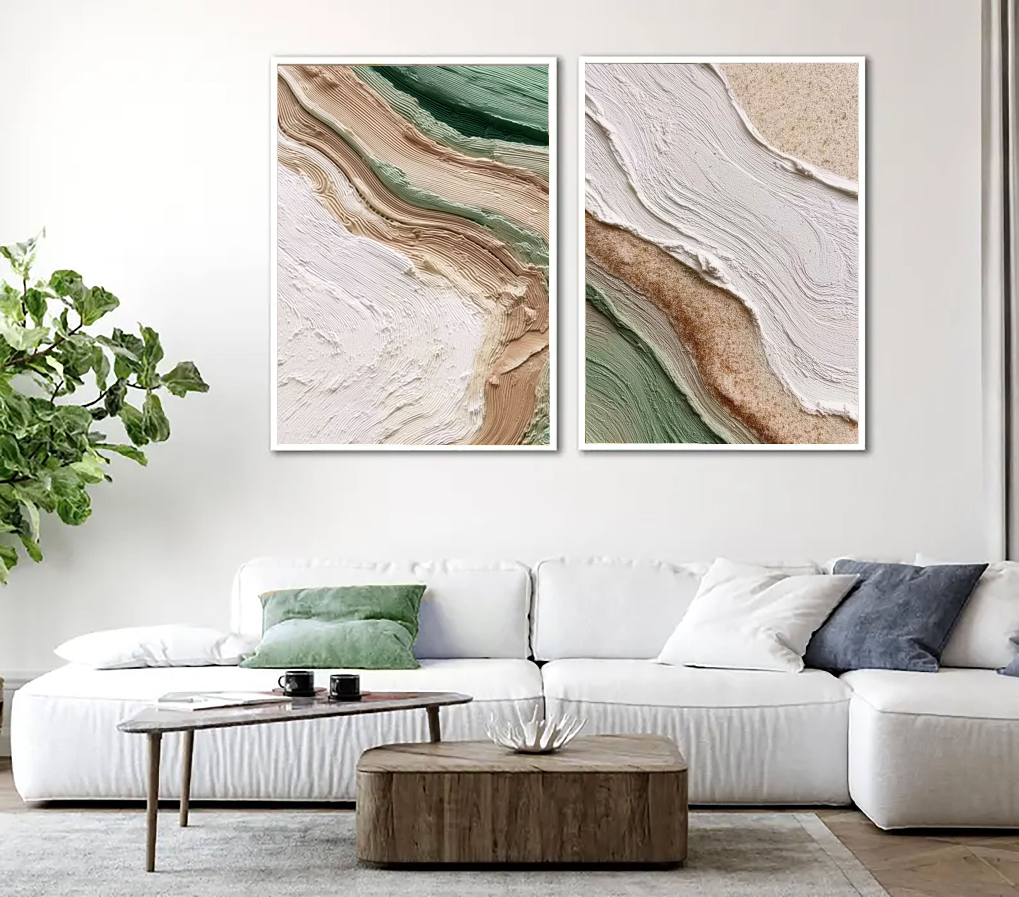 Earthy Textured Layers | Sage Green