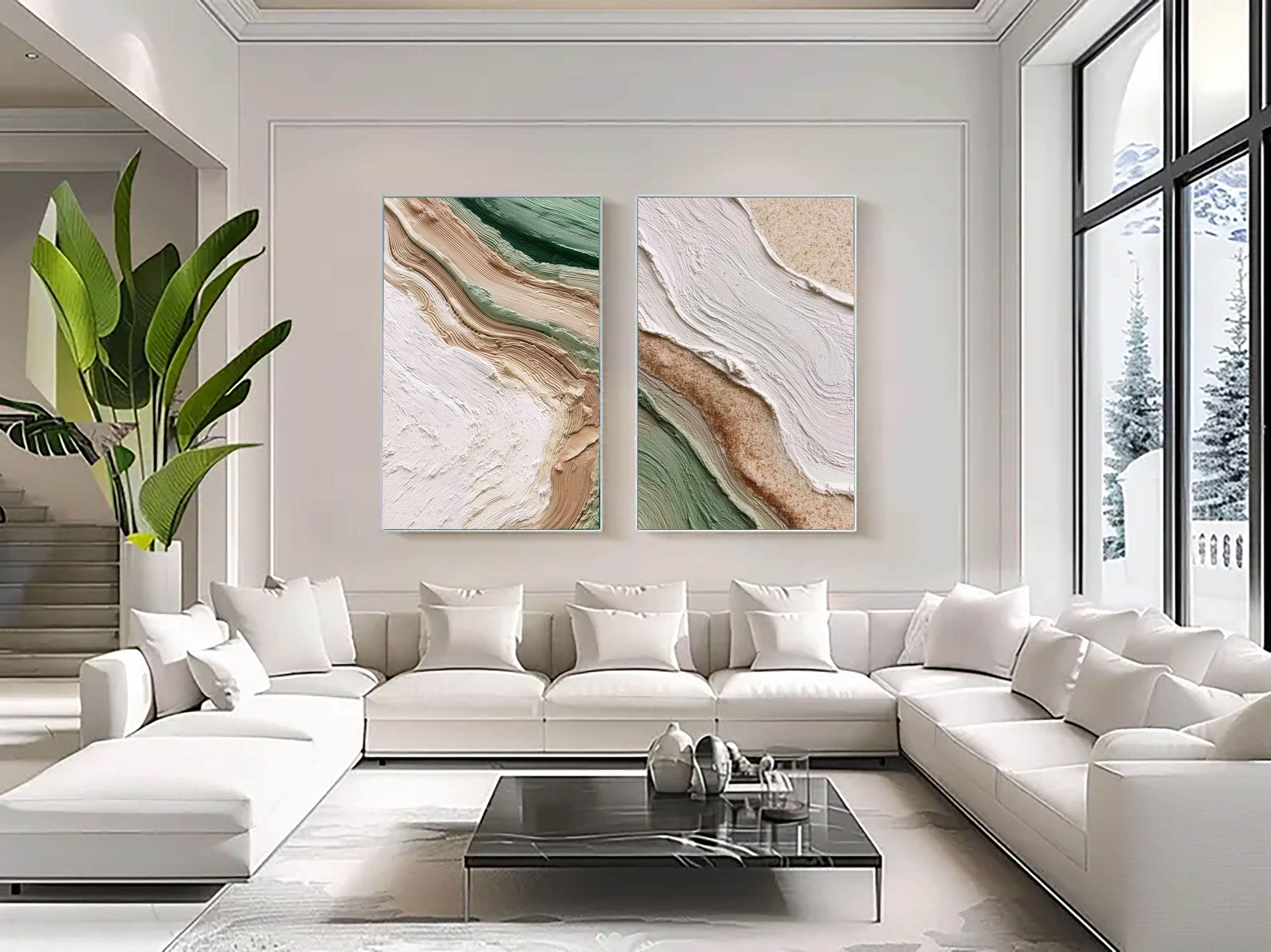 Earthy Textured Layers | Sage Green