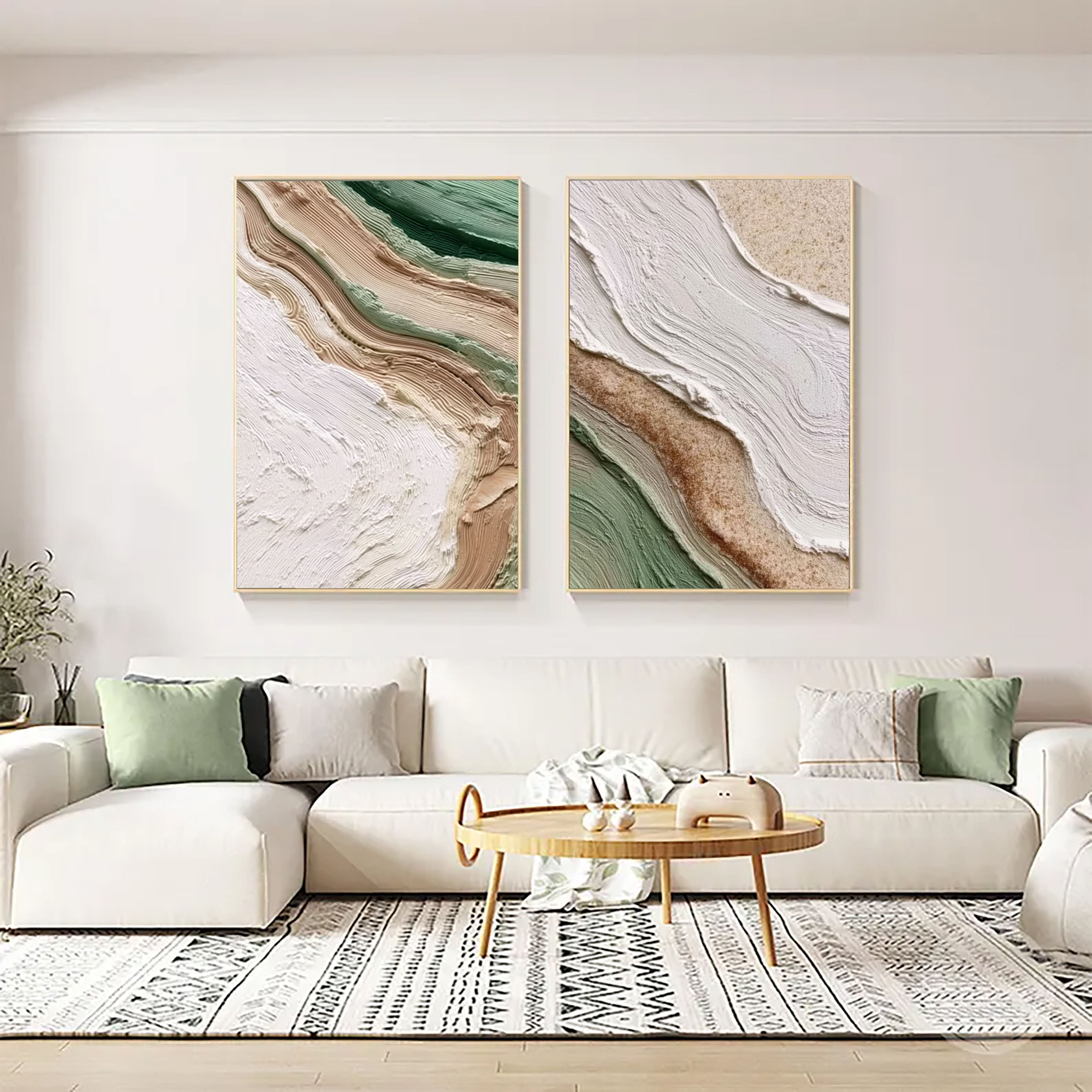 Earthy Textured Layers | Sage Green