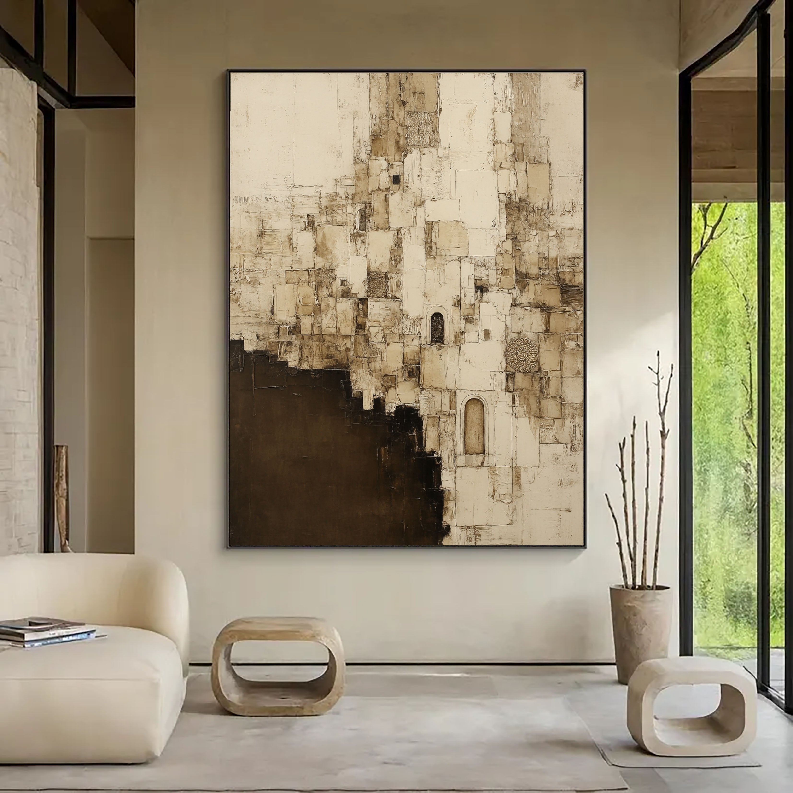Textured Ancient Facades | Ivory Umber