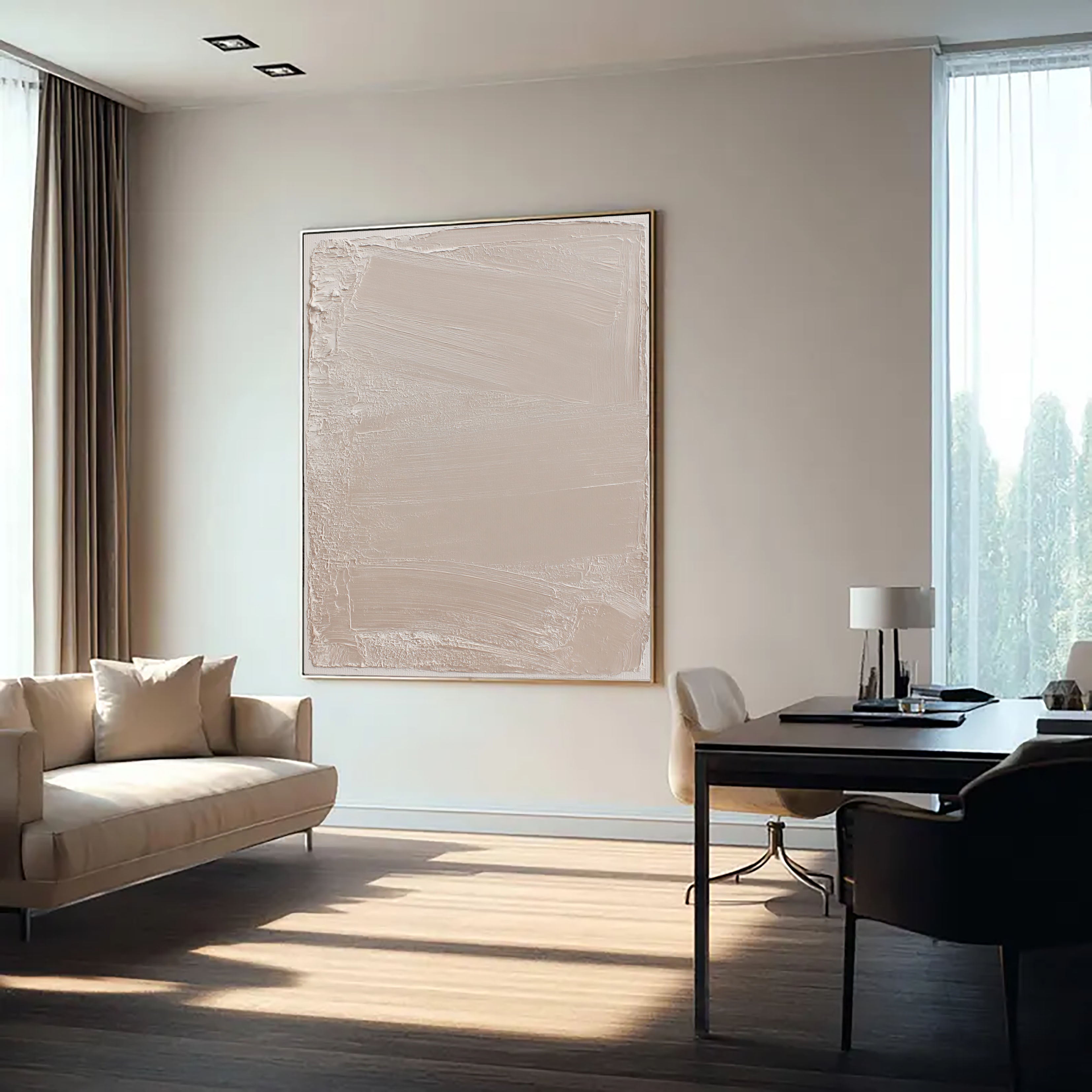 Textured Neutral Elegance | Pale Beige