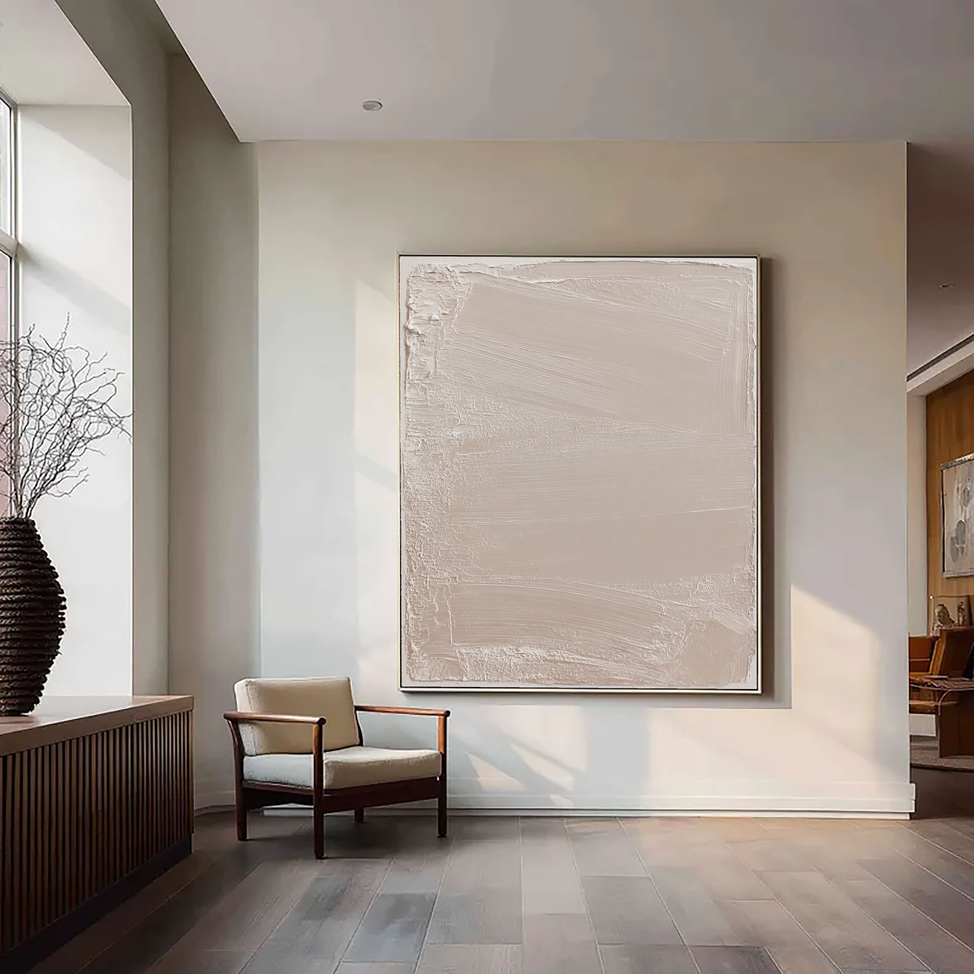 Textured Neutral Elegance | Pale Beige