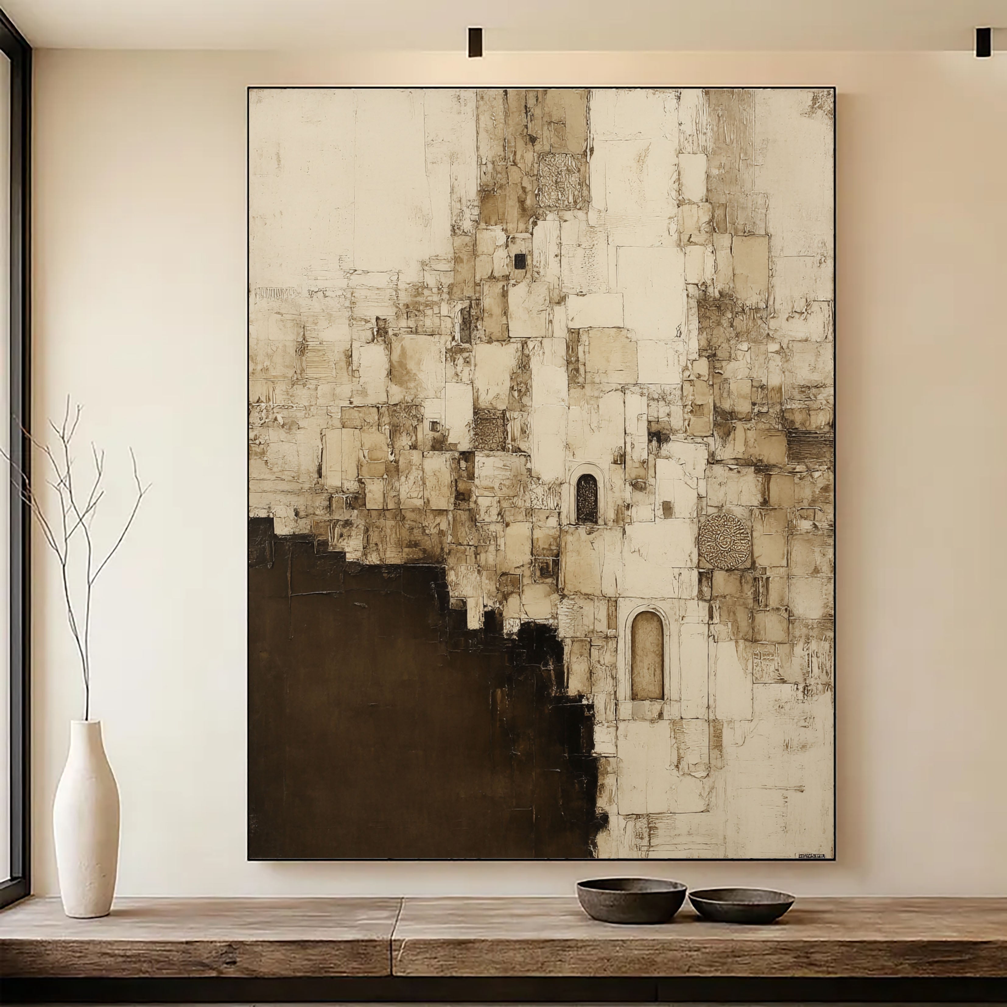 Textured Ancient Facades | Ivory Umber