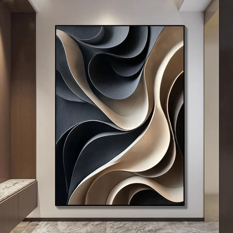 Textured Curve Luxury | Grey Beige