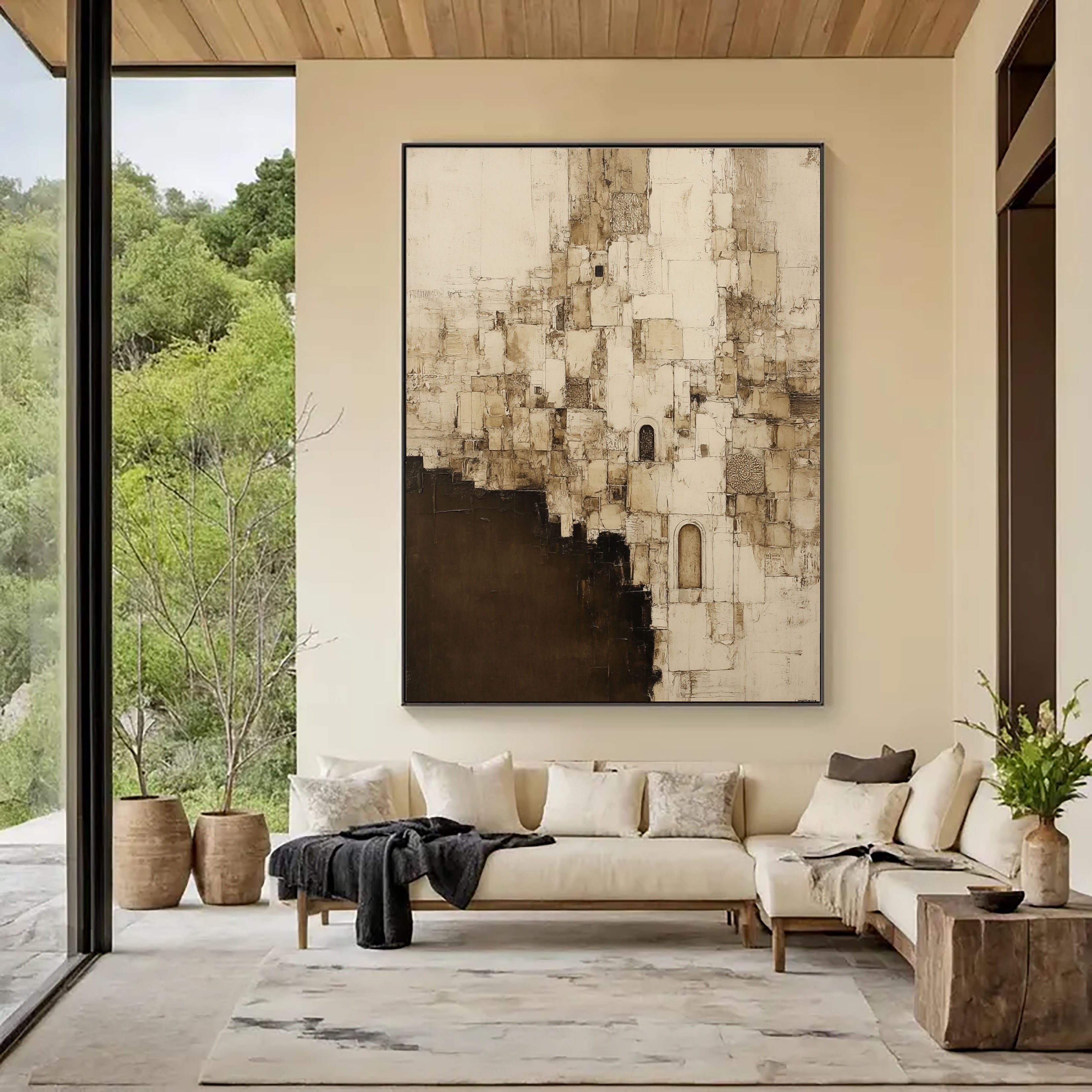 Textured Ancient Facades | Ivory Umber