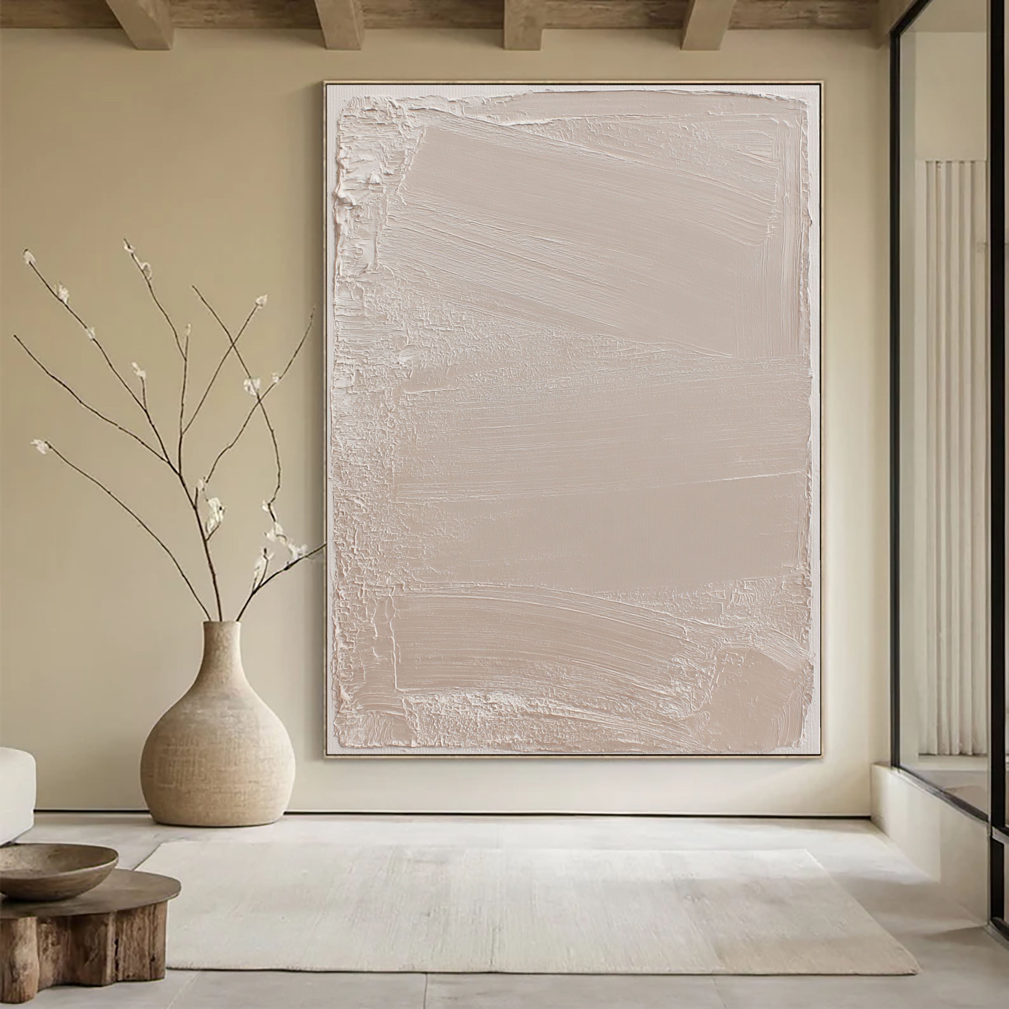 Textured Neutral Elegance | Pale Beige