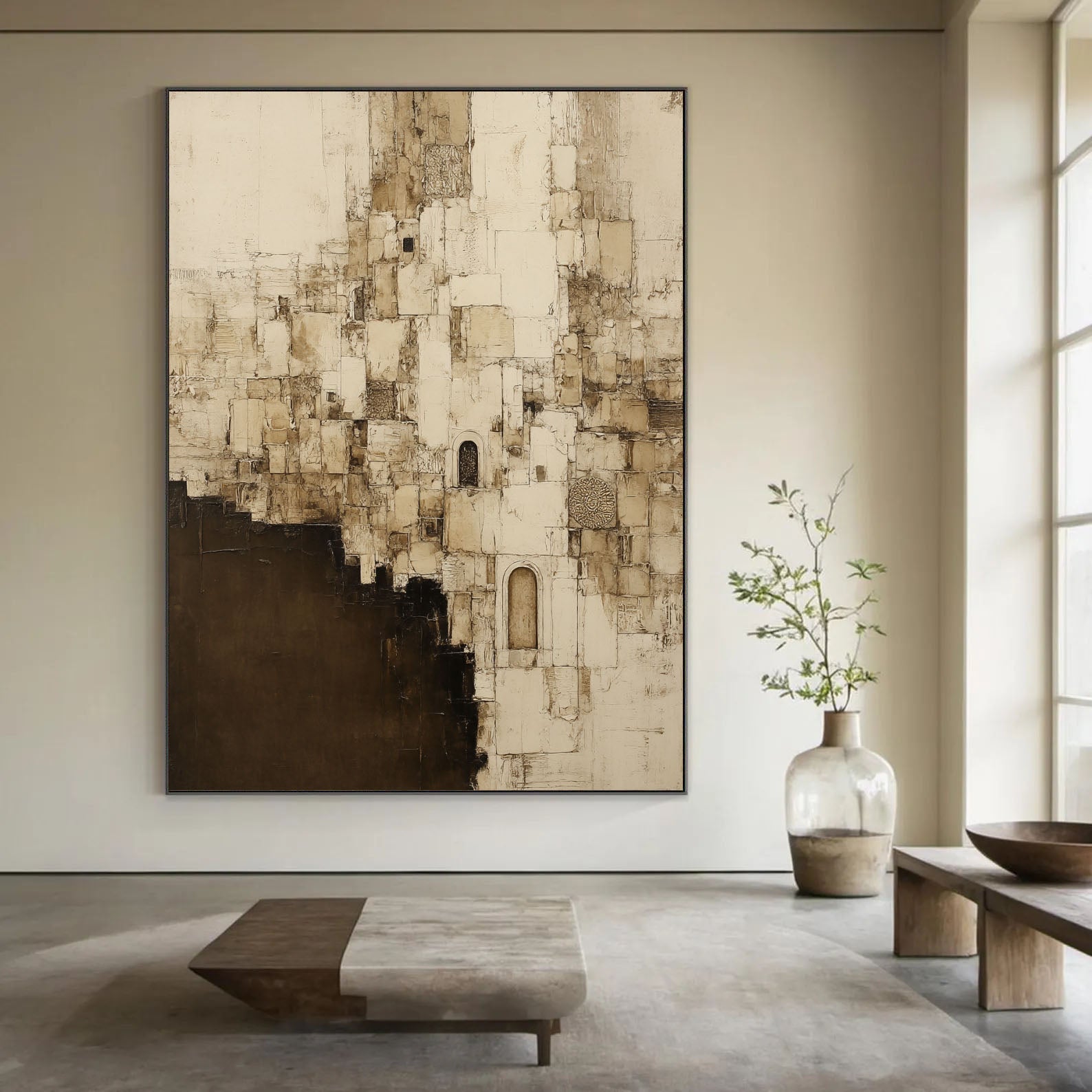 Textured Ancient Facades | Ivory Umber
