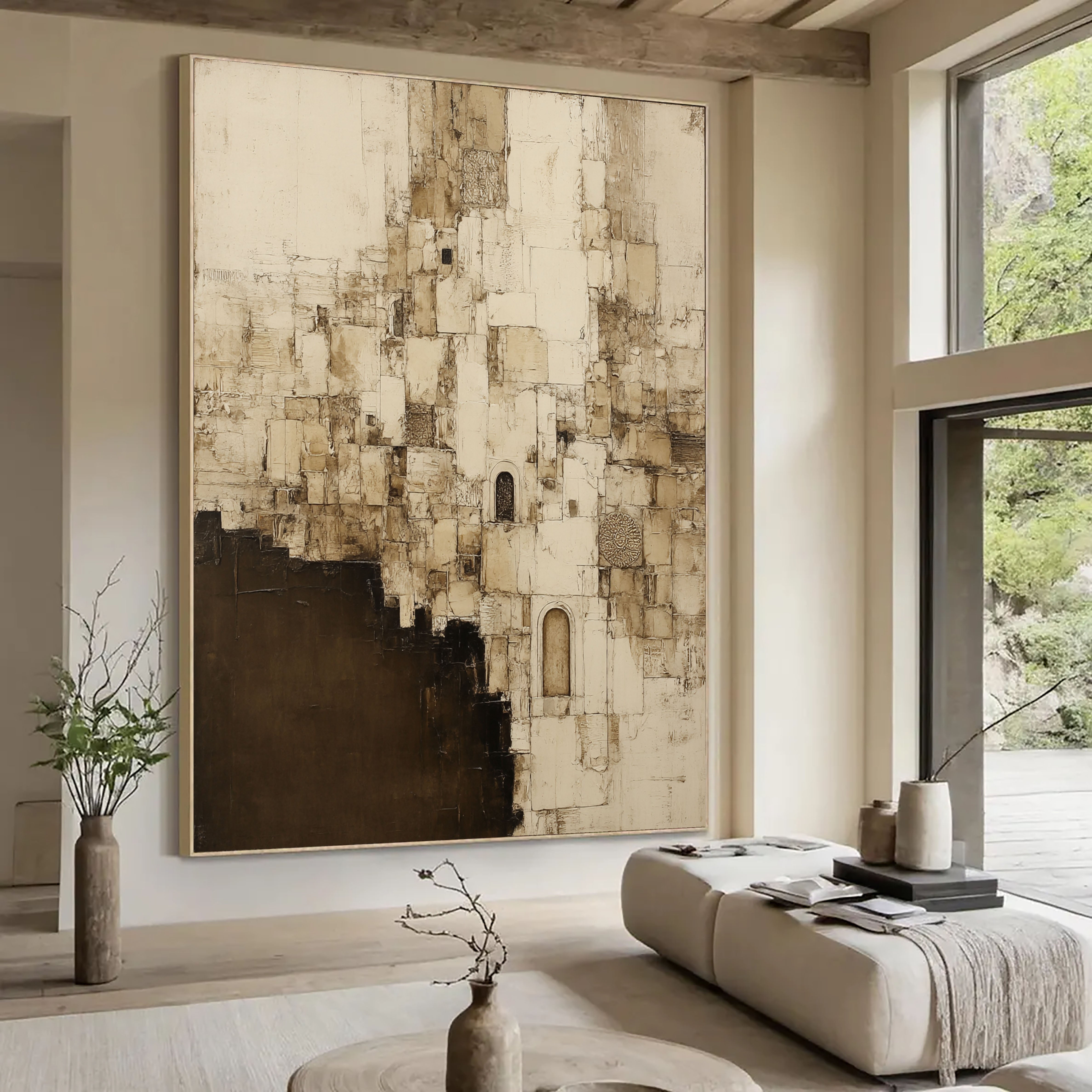 Textured Ancient Facades | Ivory Umber