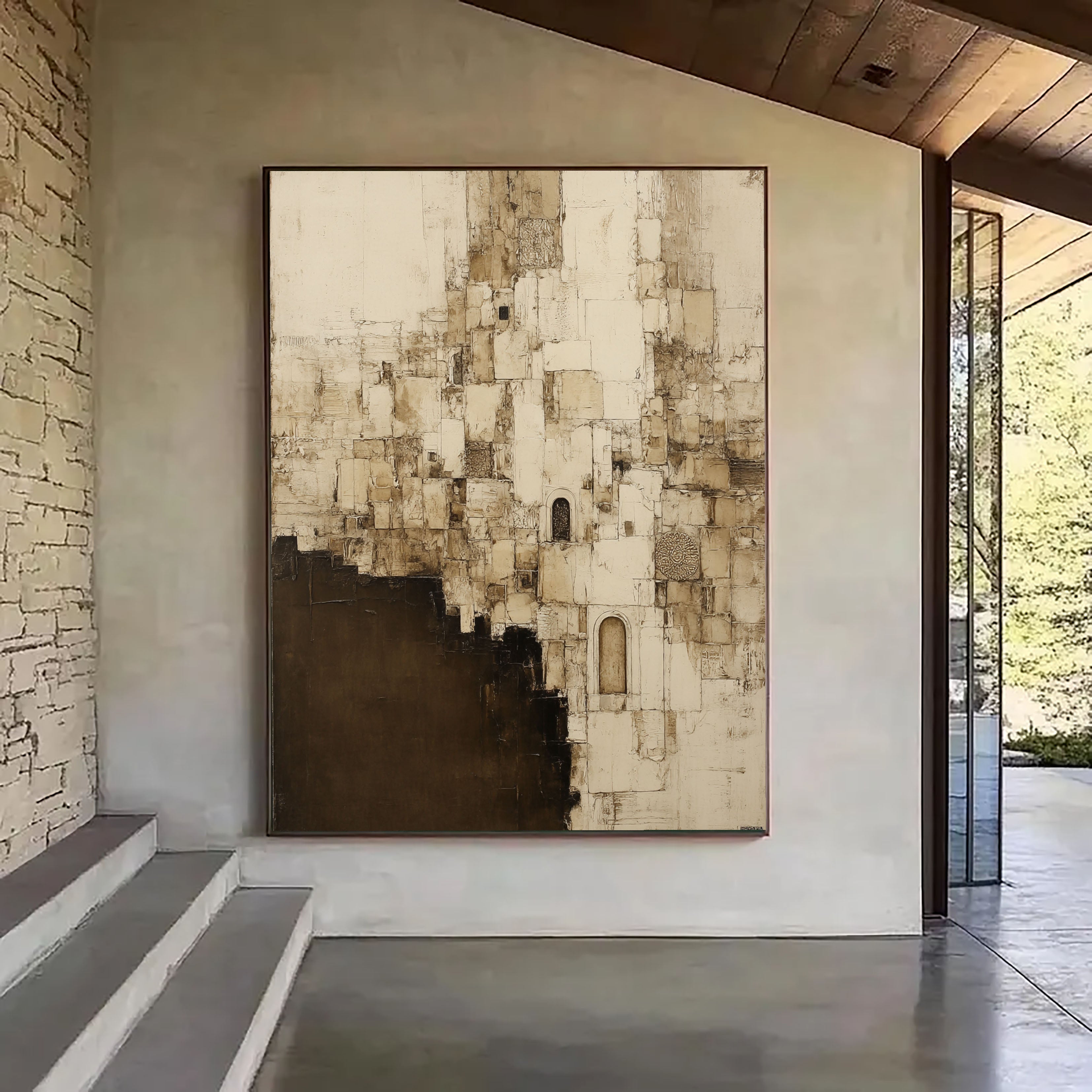 Textured Ancient Facades | Ivory Umber