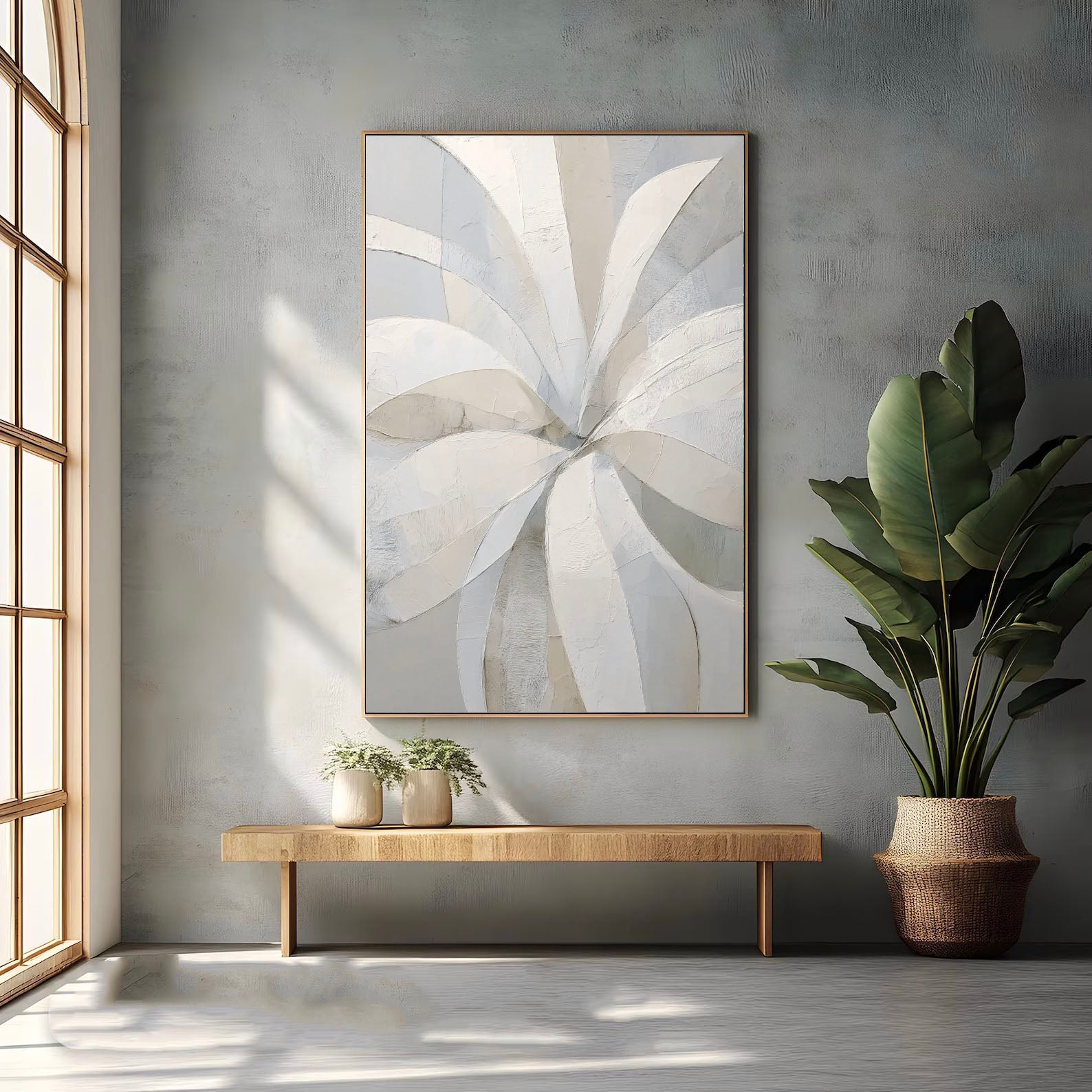 Textured Floral Minimalism | Grey Petals