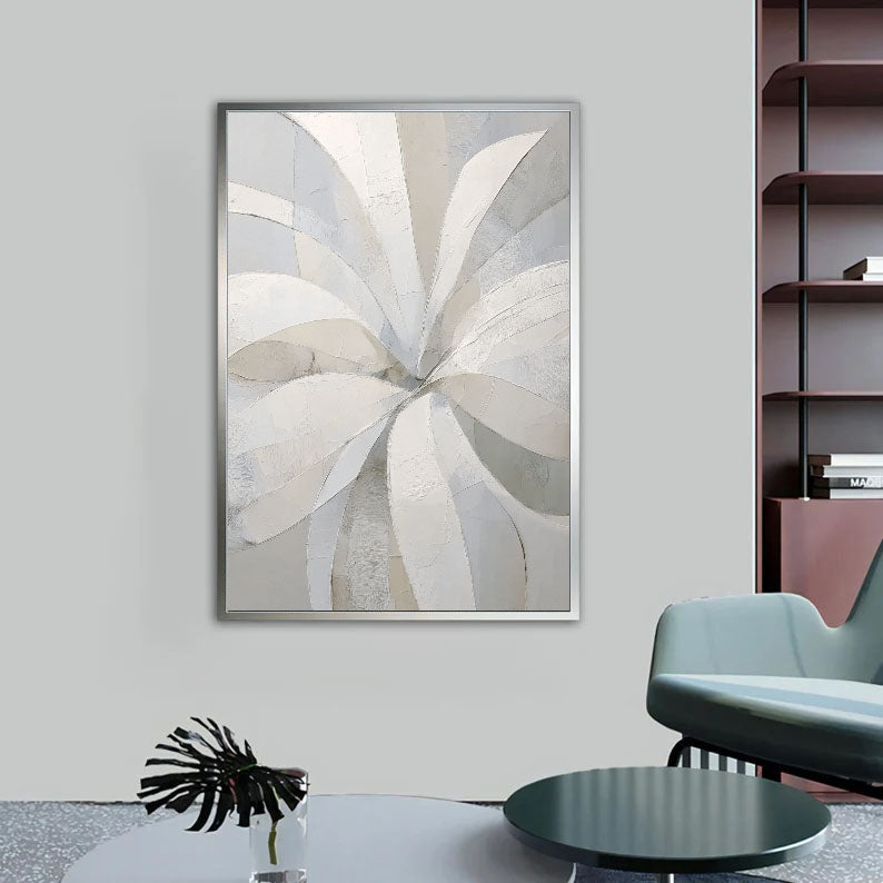 Textured Floral Minimalism | Grey Petals