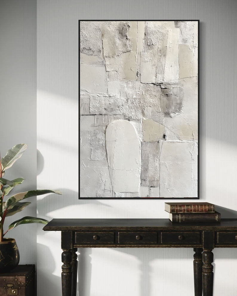 Textured Abstract Serenity | Grey Layers