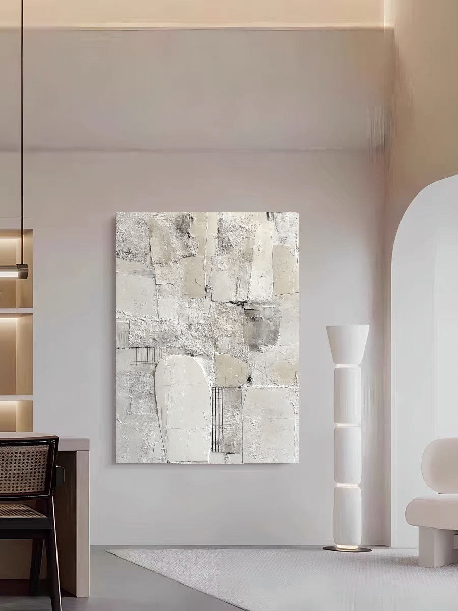 Textured Abstract Serenity | Grey Layers