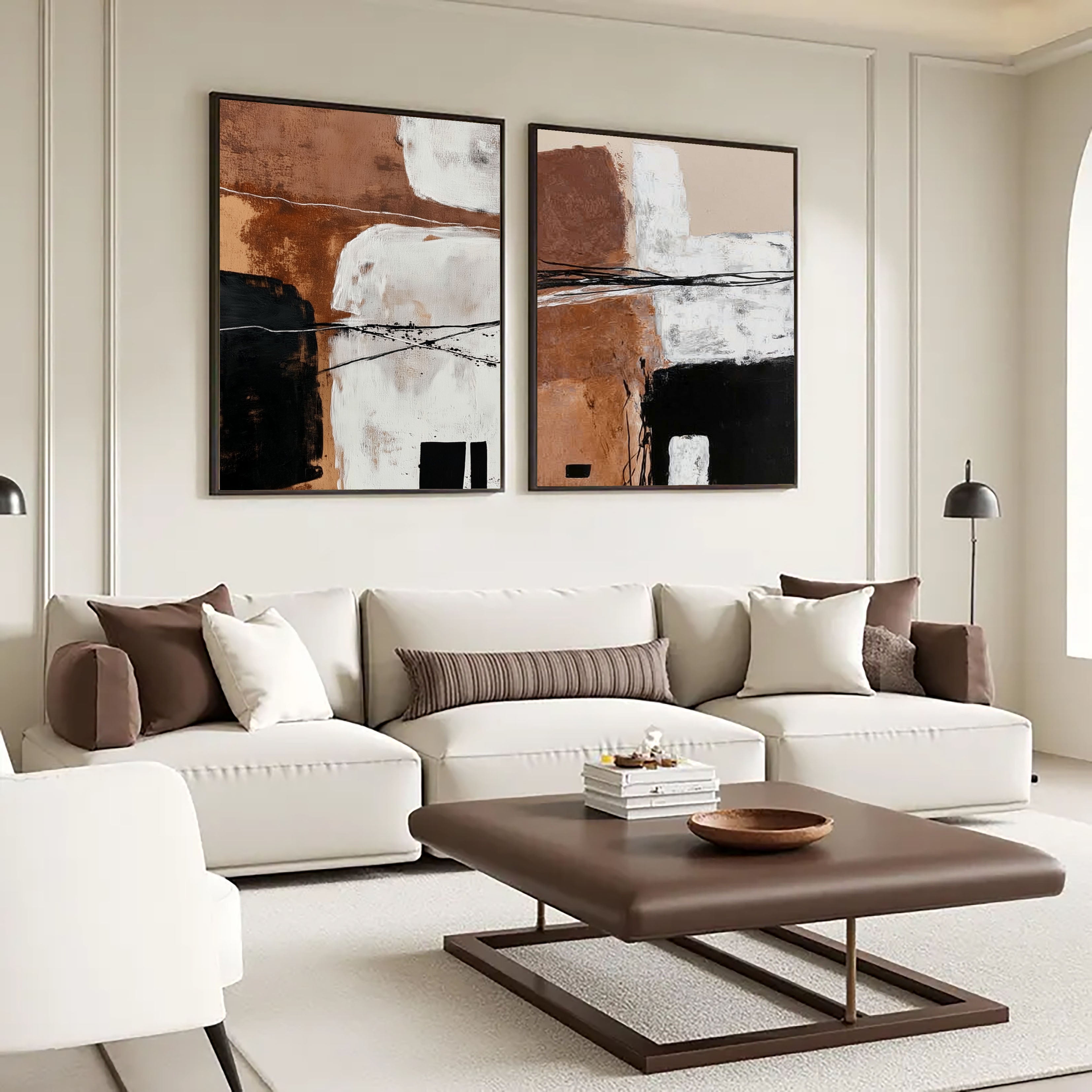 Earthy Tones Abstract | Bold Contrast