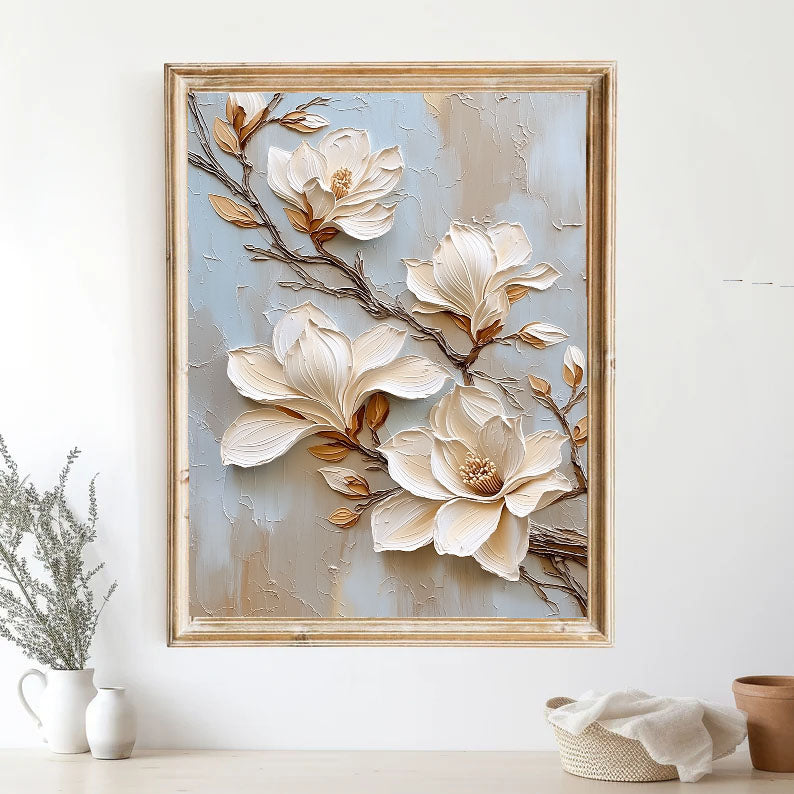 Geformte Magnolien-Anmut | Blütenblatt in Creme