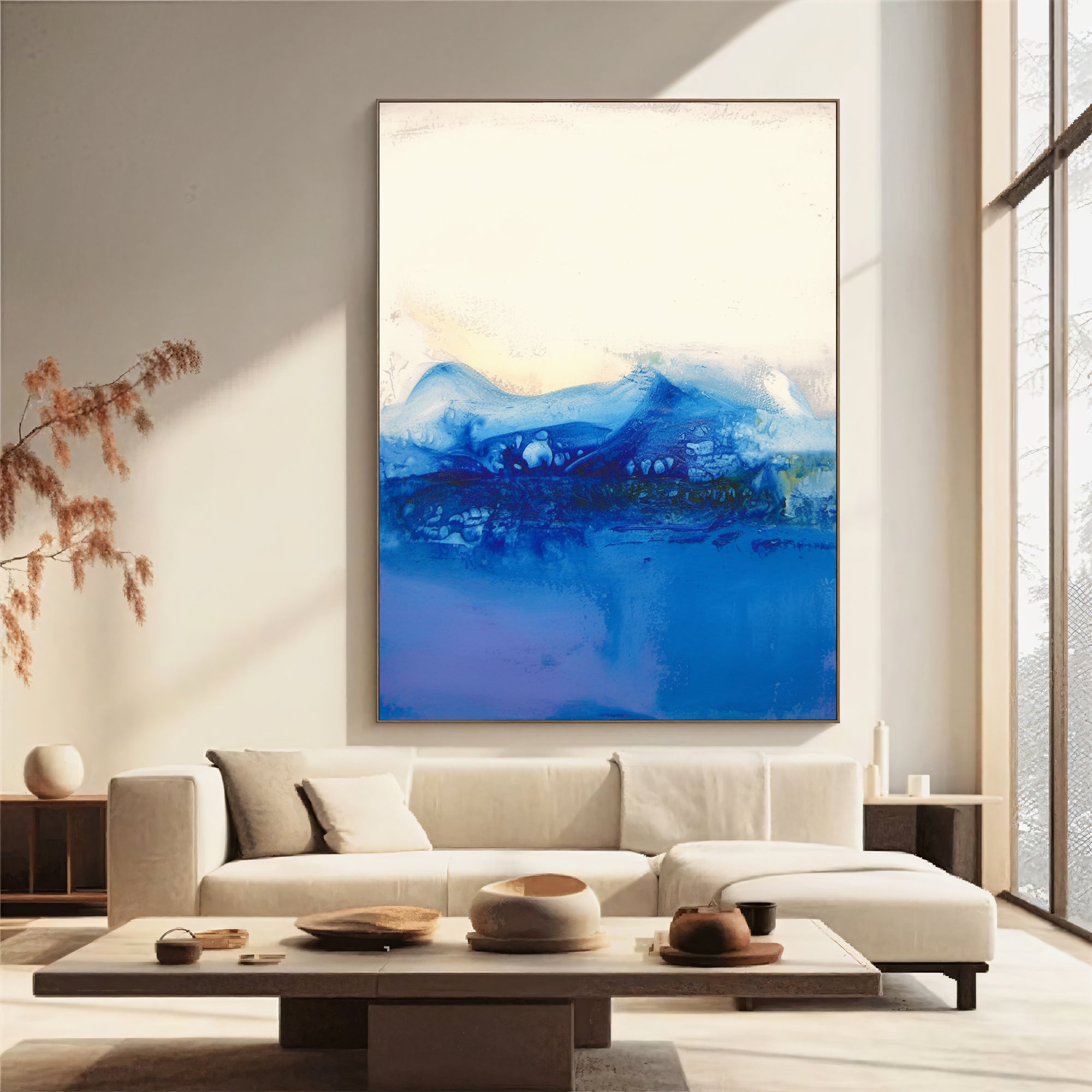 Textured Blue Tranquility | Ocean Hues