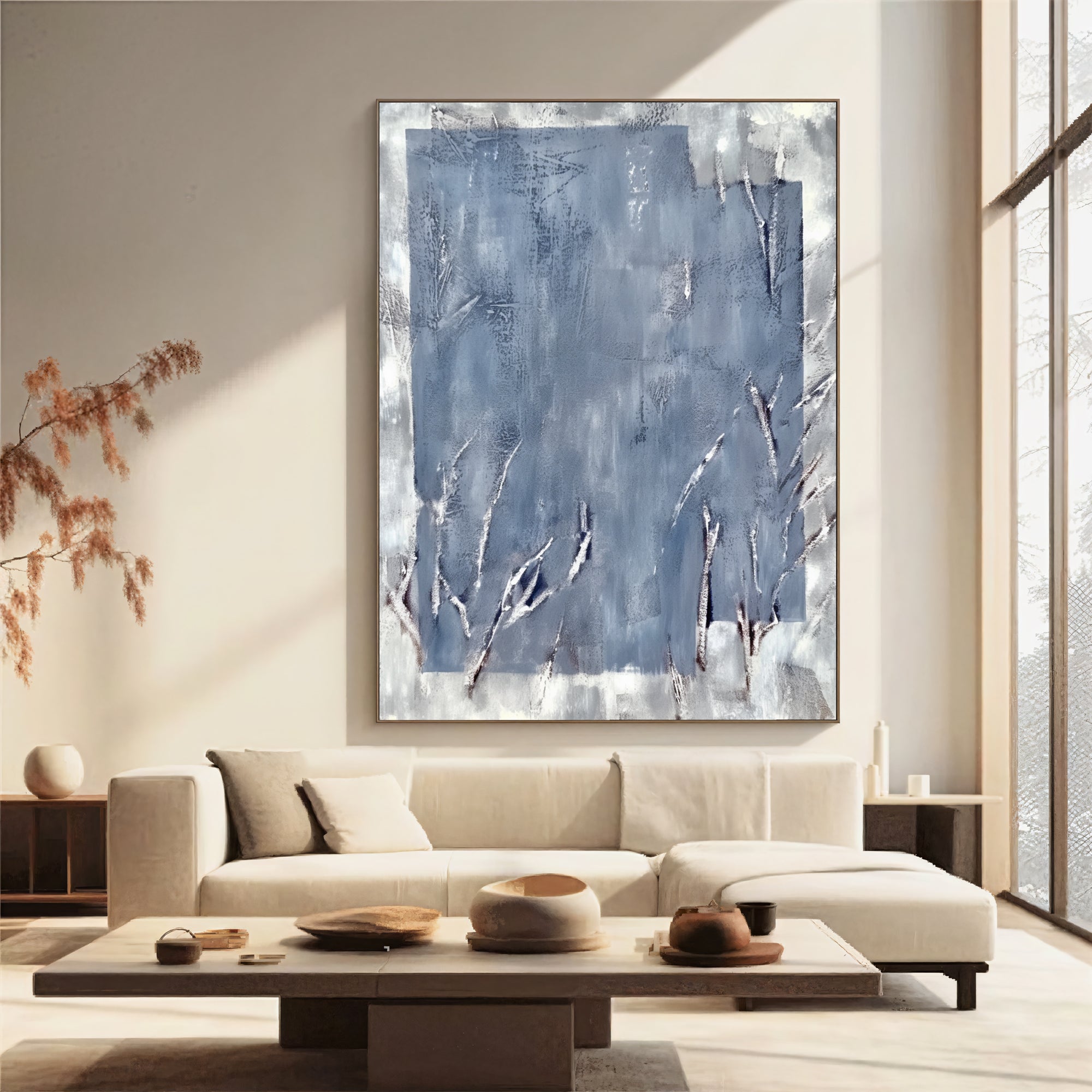 Textured Blue Frost | Silver Hues