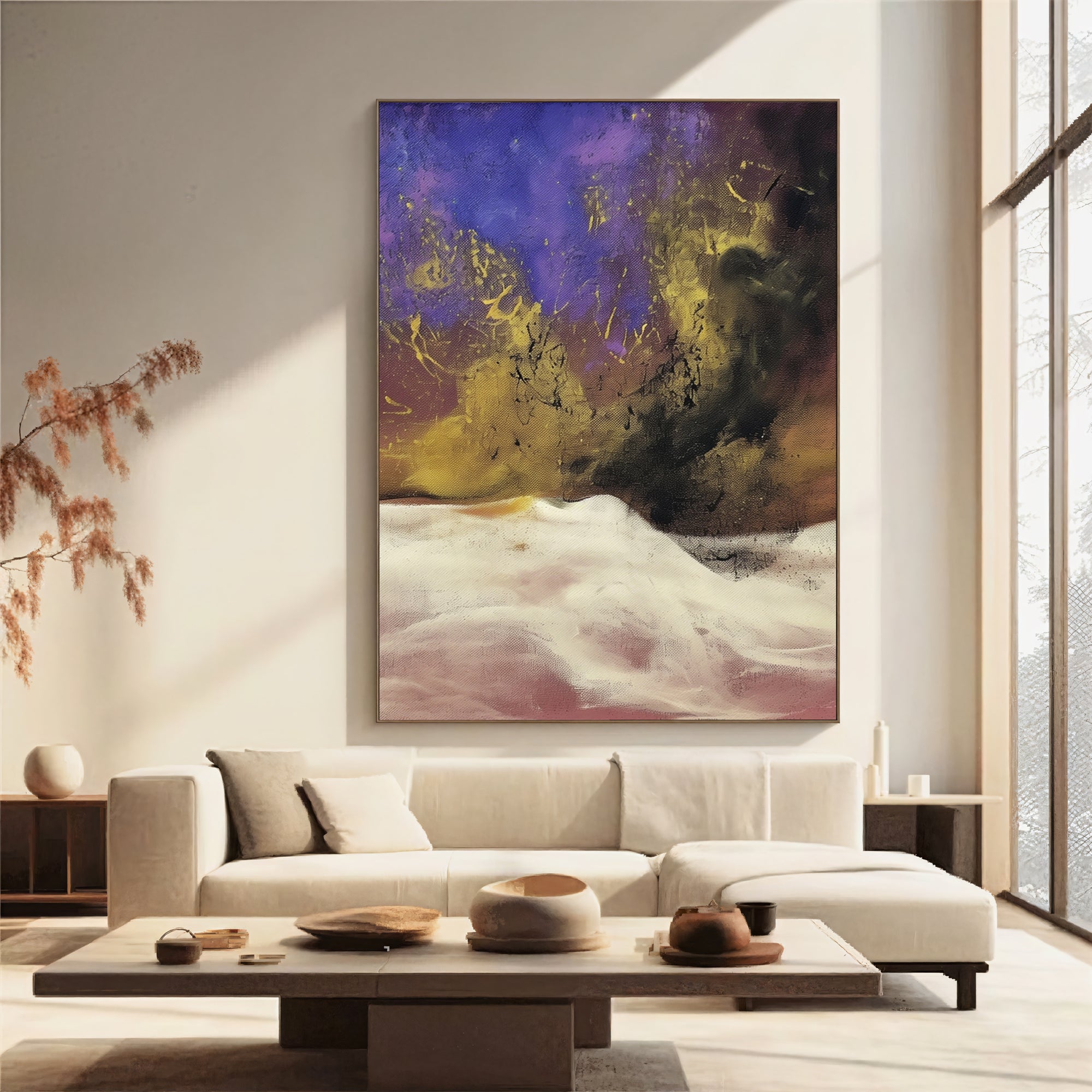 Textured Purple Vitality | Gold Accents