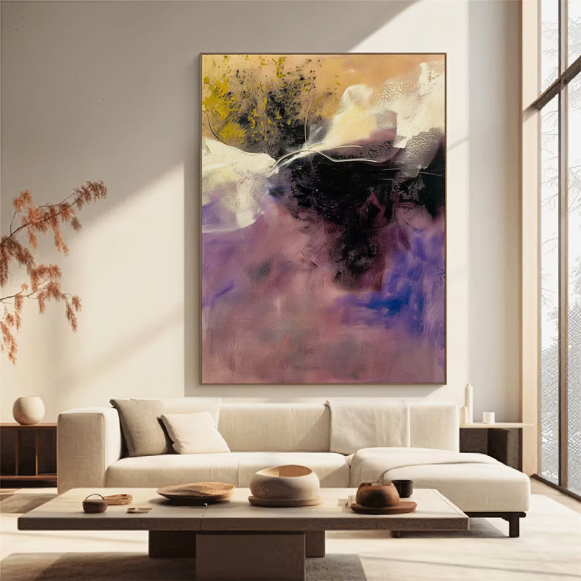 Textured Violet Dynamism | Plum Hues