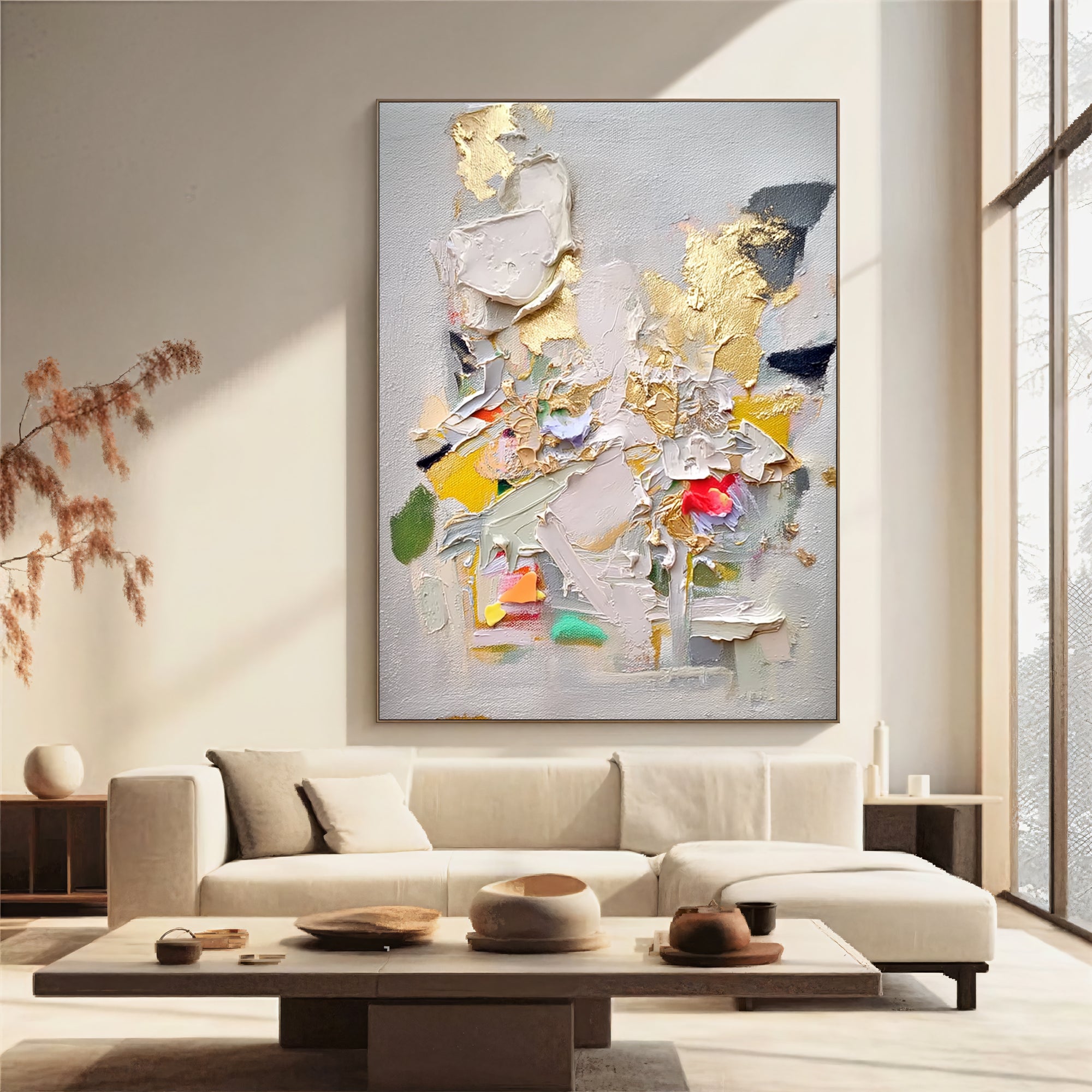 Textured Gilded Opulence | Vibrant Swirls