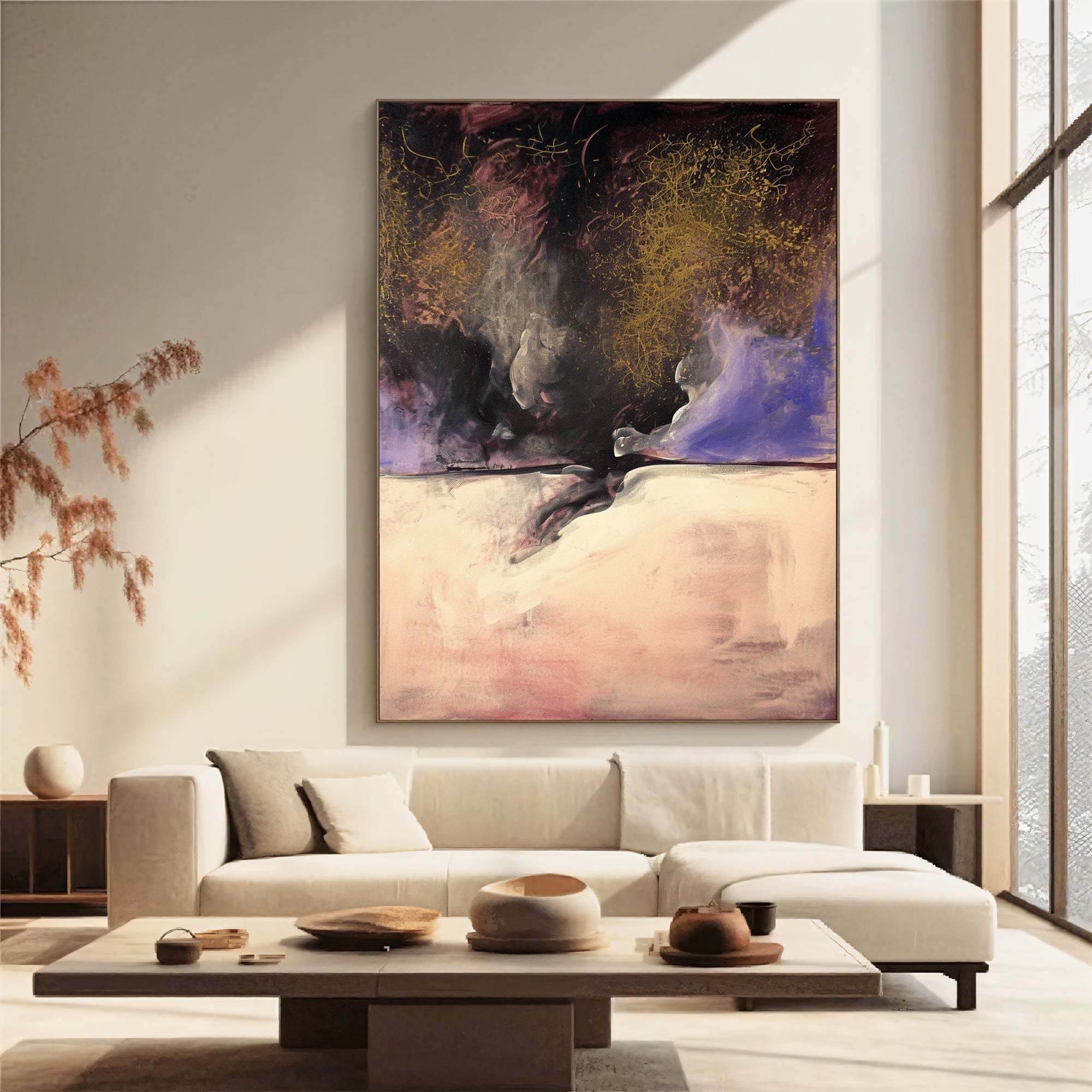 Textured Amethyst Opulence | Purple Gold