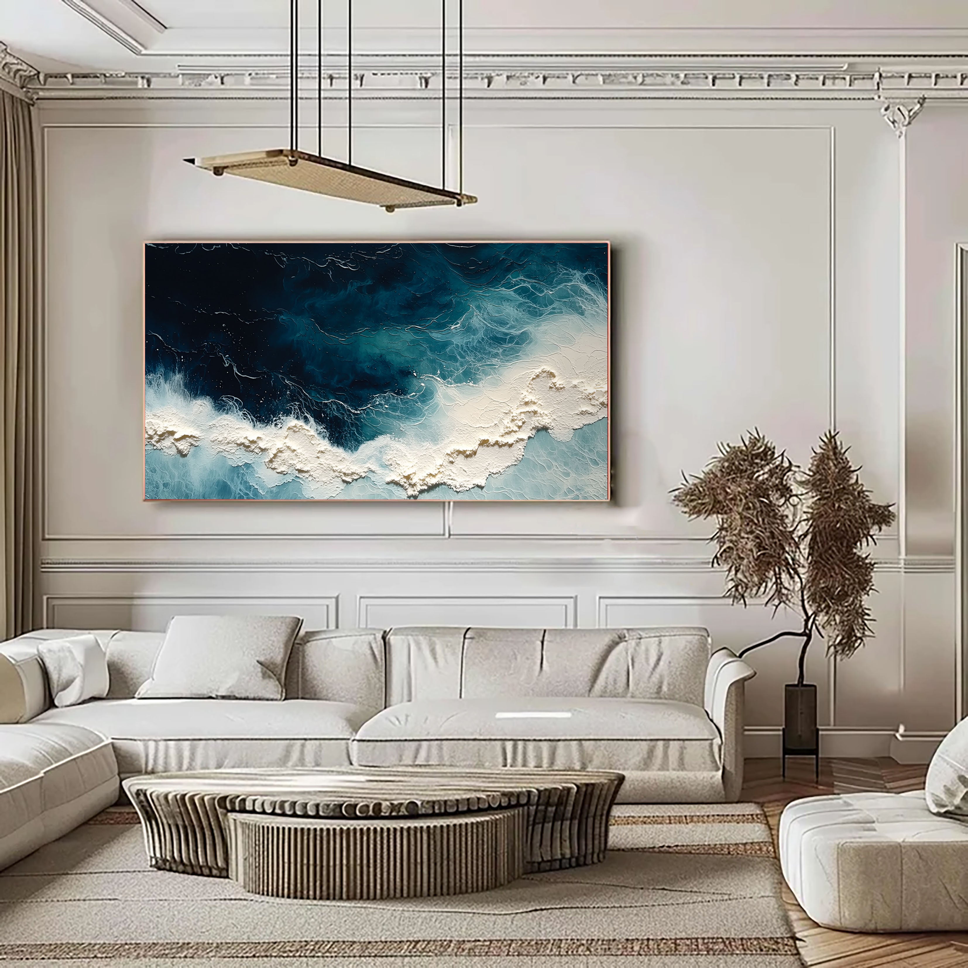 Oceanic Depth Motion | White Foam