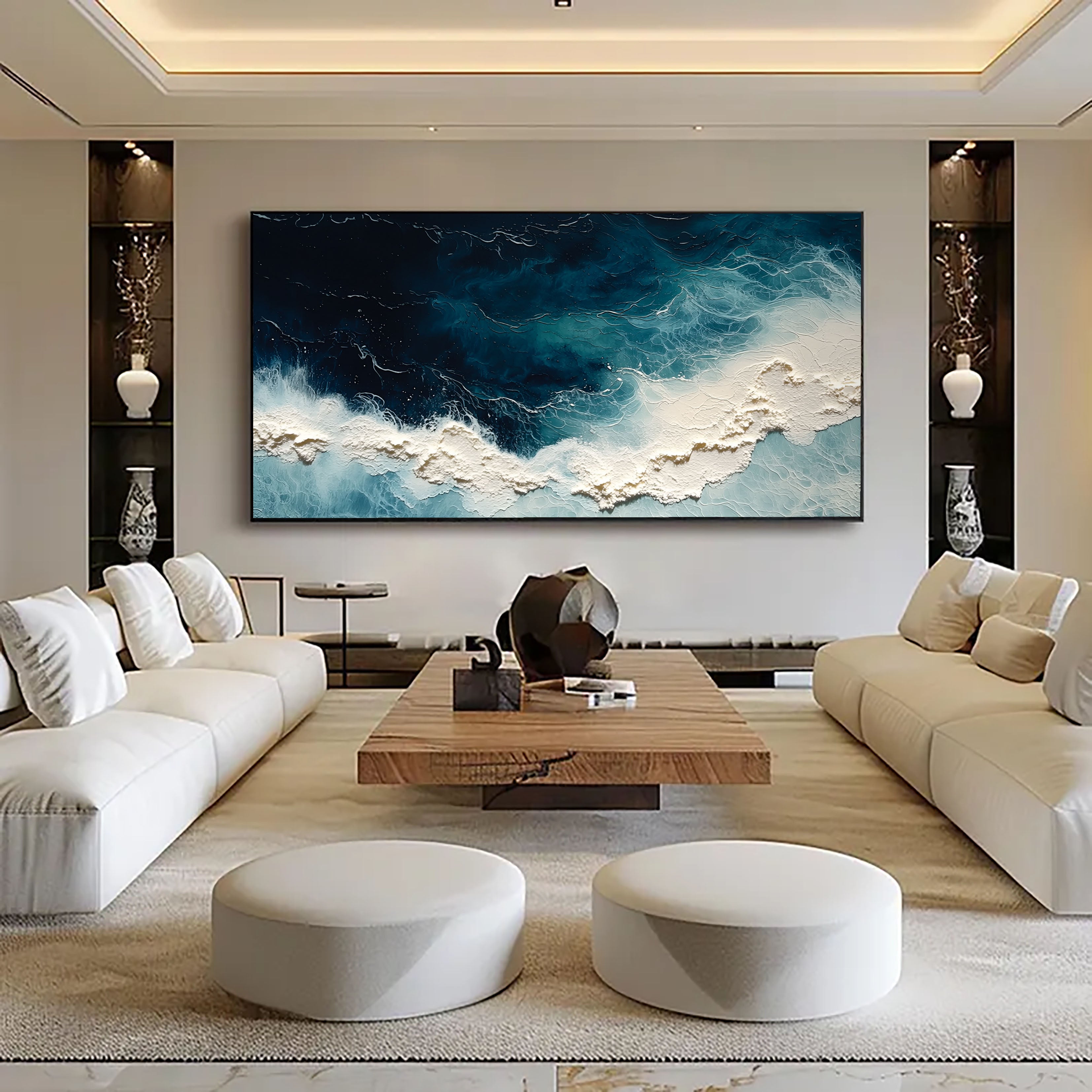 Oceanic Depth Motion | White Foam