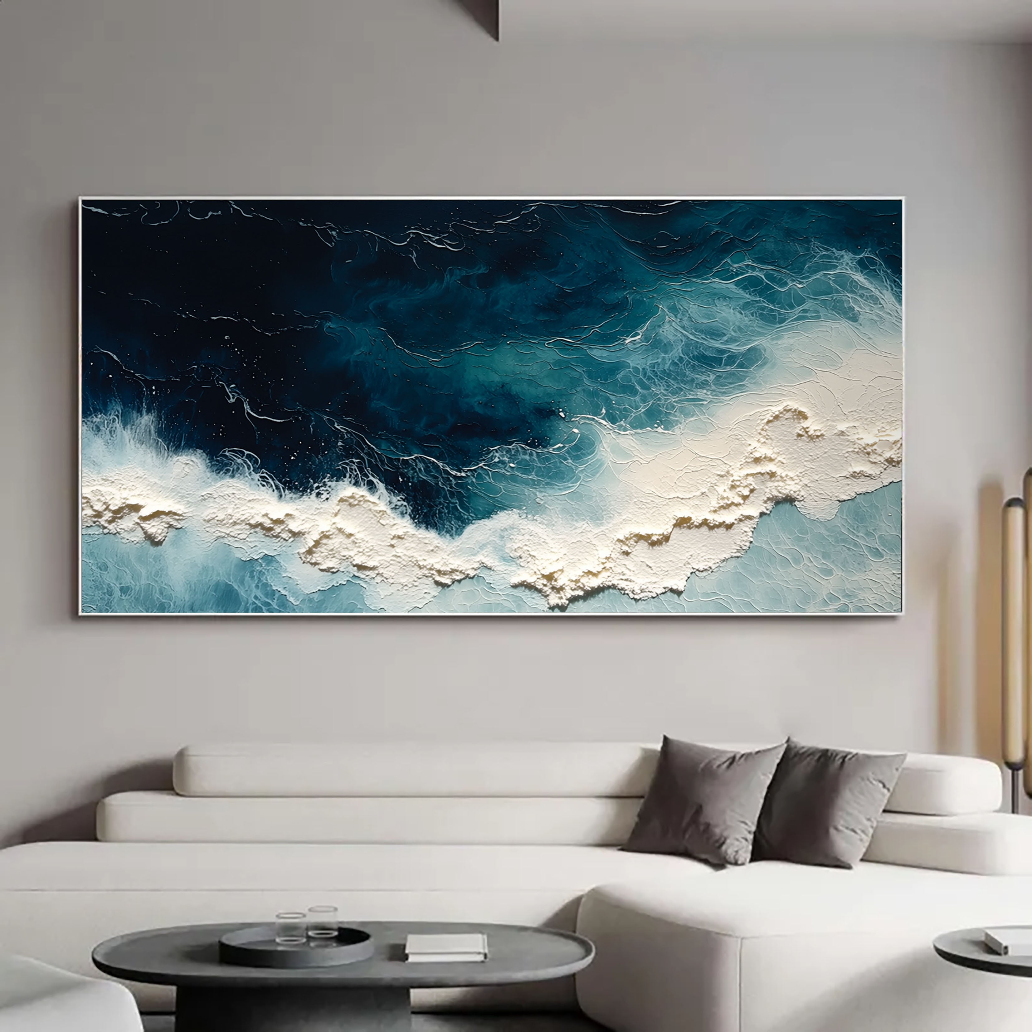 Oceanic Depth Motion | White Foam