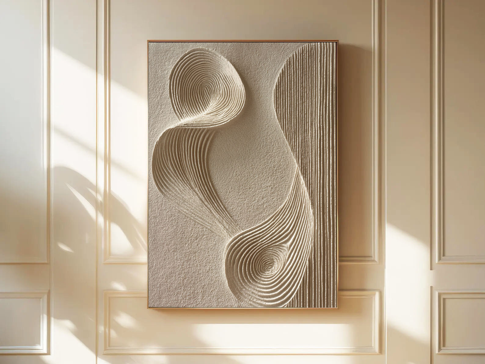 Textured Swirl Grace | Beige Tones