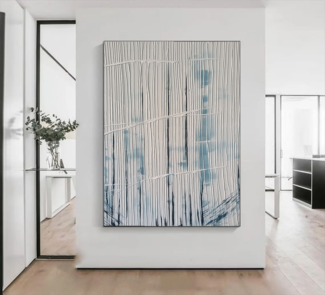 Textured Linear Flow | Blue Whisper