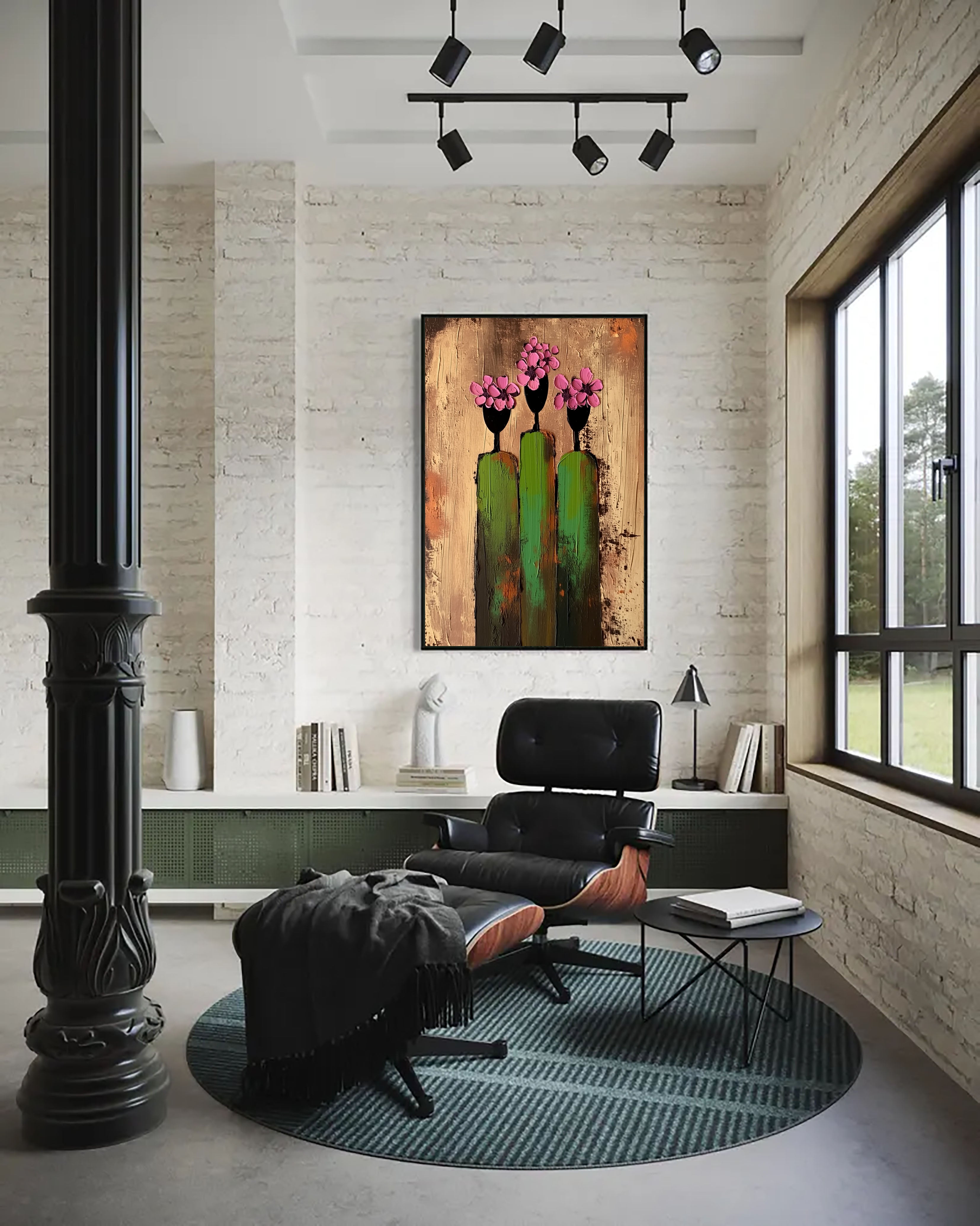 Textured Floral Trio | Pink Bloom