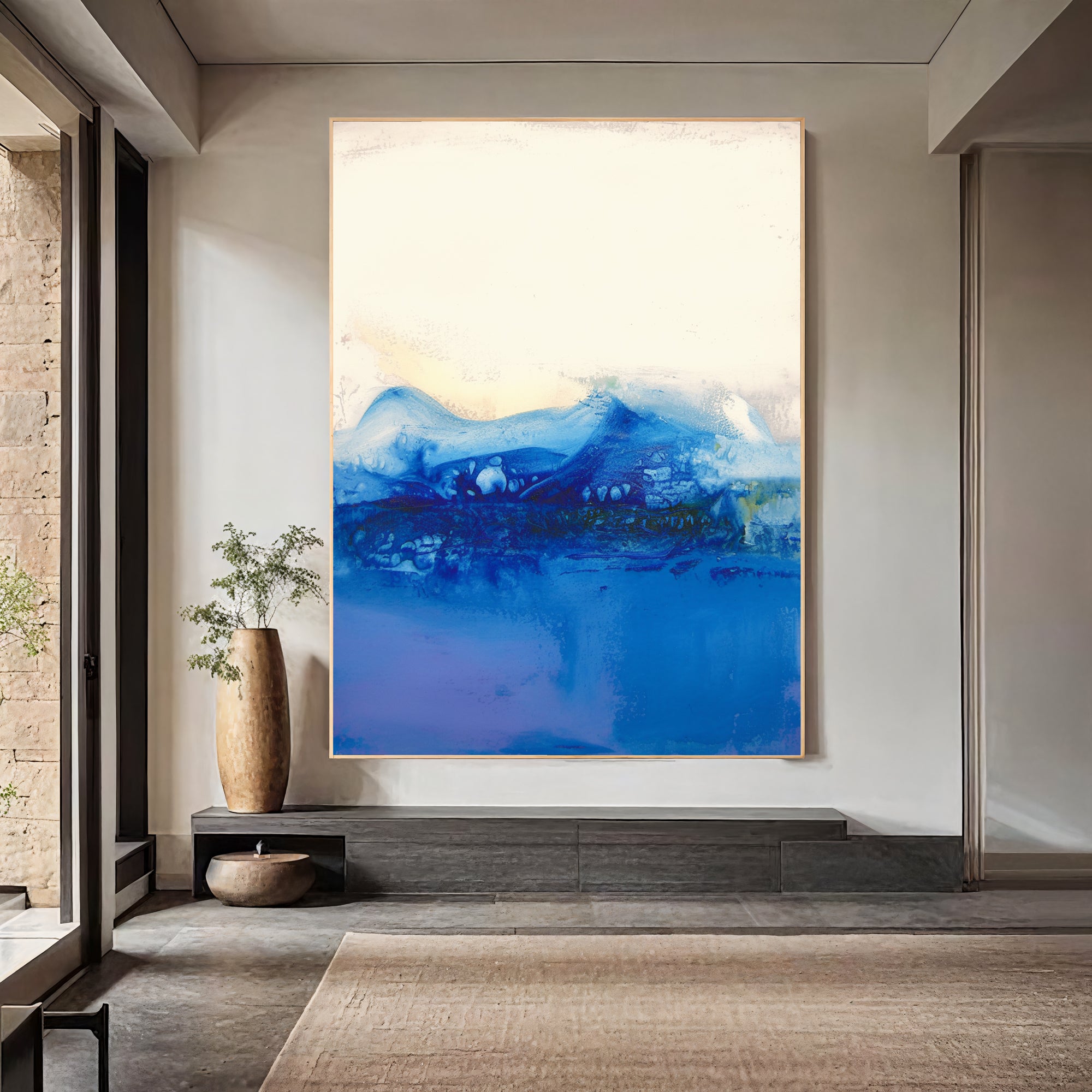 Textured Blue Tranquility | Ocean Hues