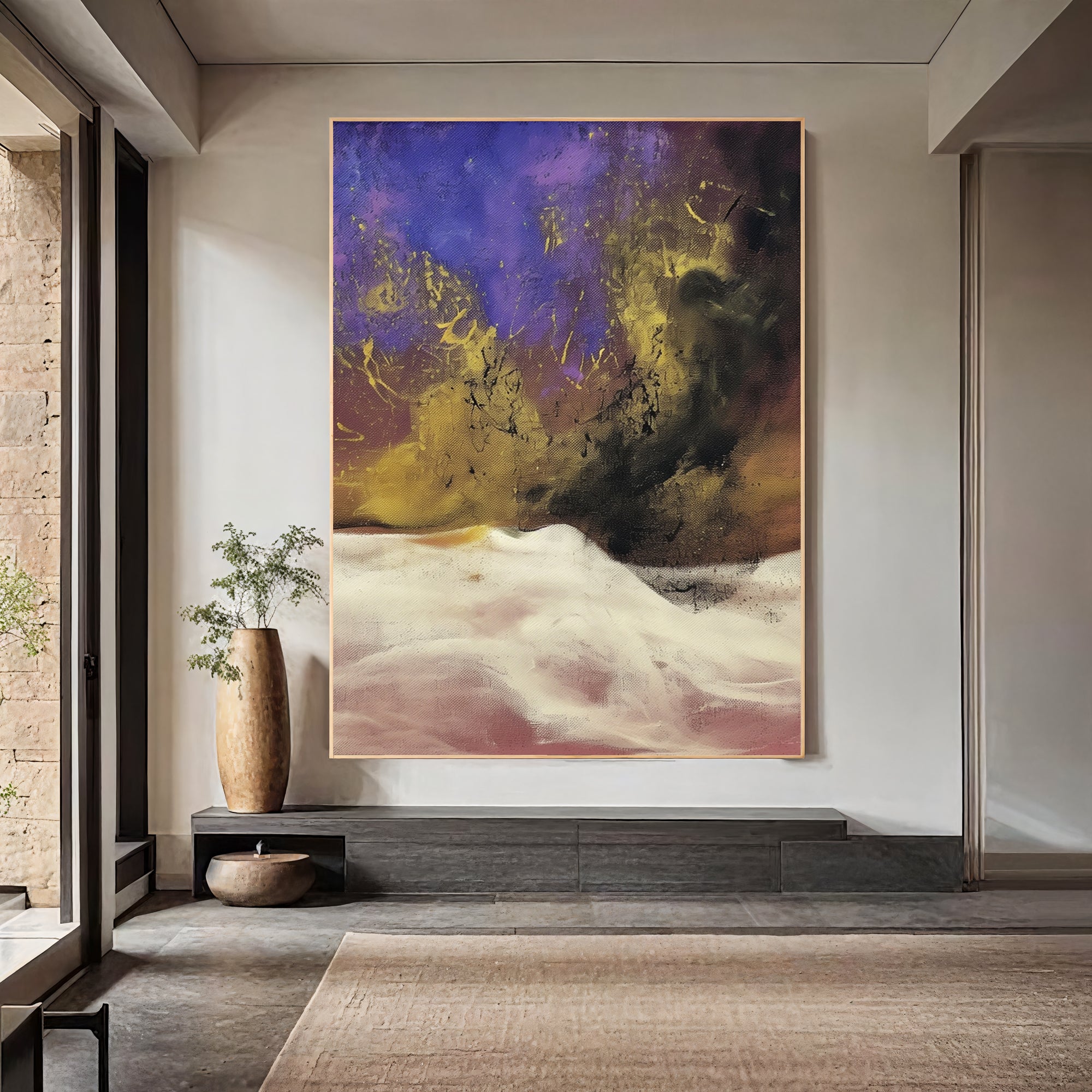 Textured Purple Vitality | Gold Accents