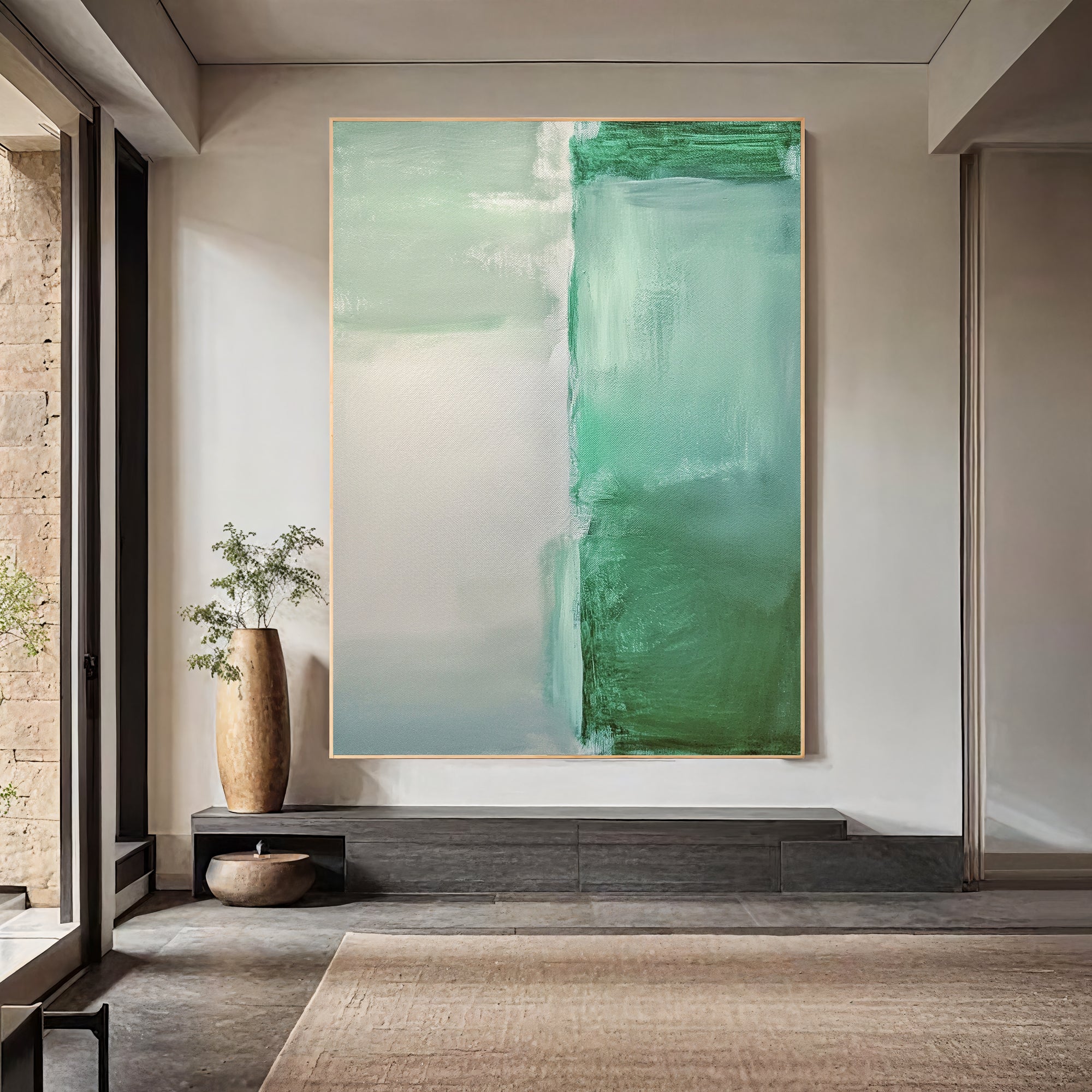 Textured Green Harmony | Mint Tones