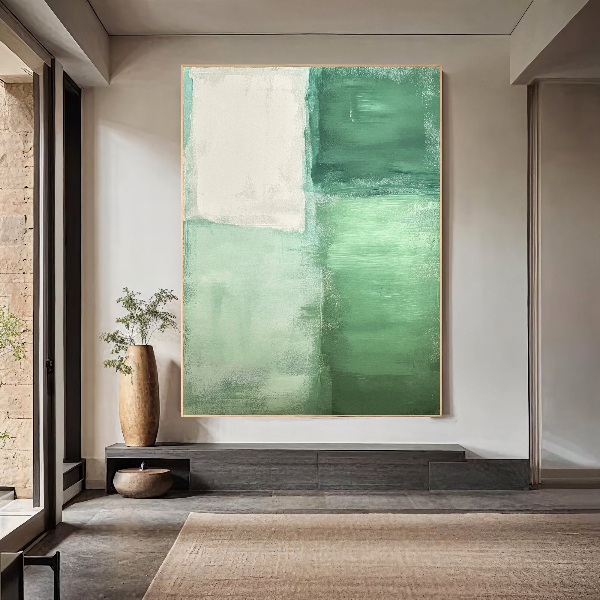 Textured Green Tranquility | Sage Tones