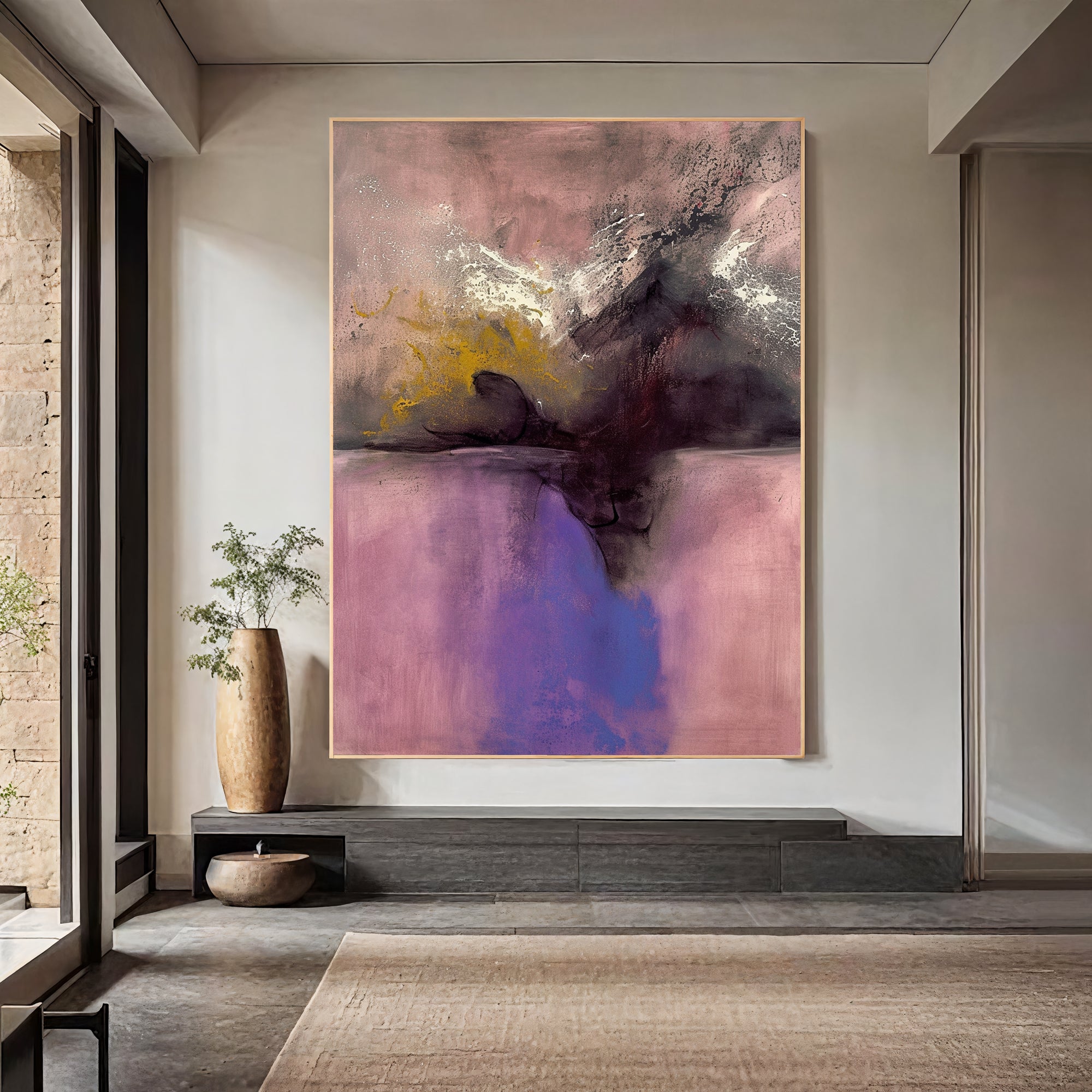 Textured Rose Opulence | Pink Purple