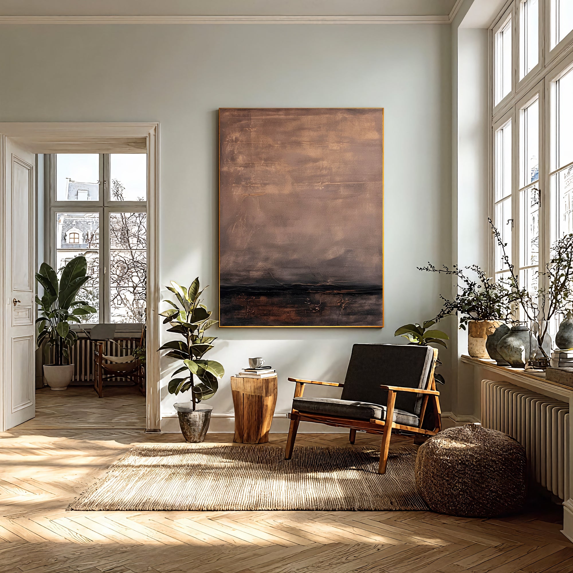 Textured Earthy Opulence | Brown Beige