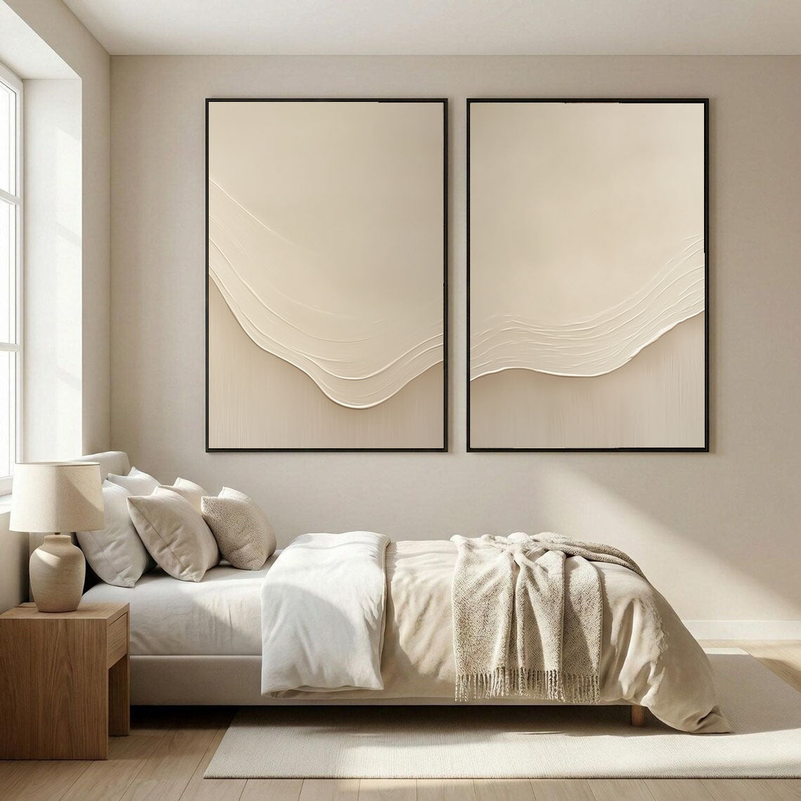 Minimalist Sand Dune | Beige Flow