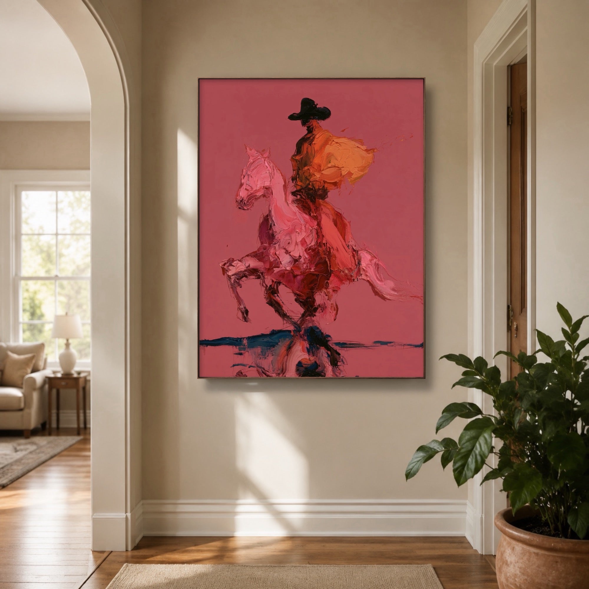 POP ART | Pink Horse Rider
